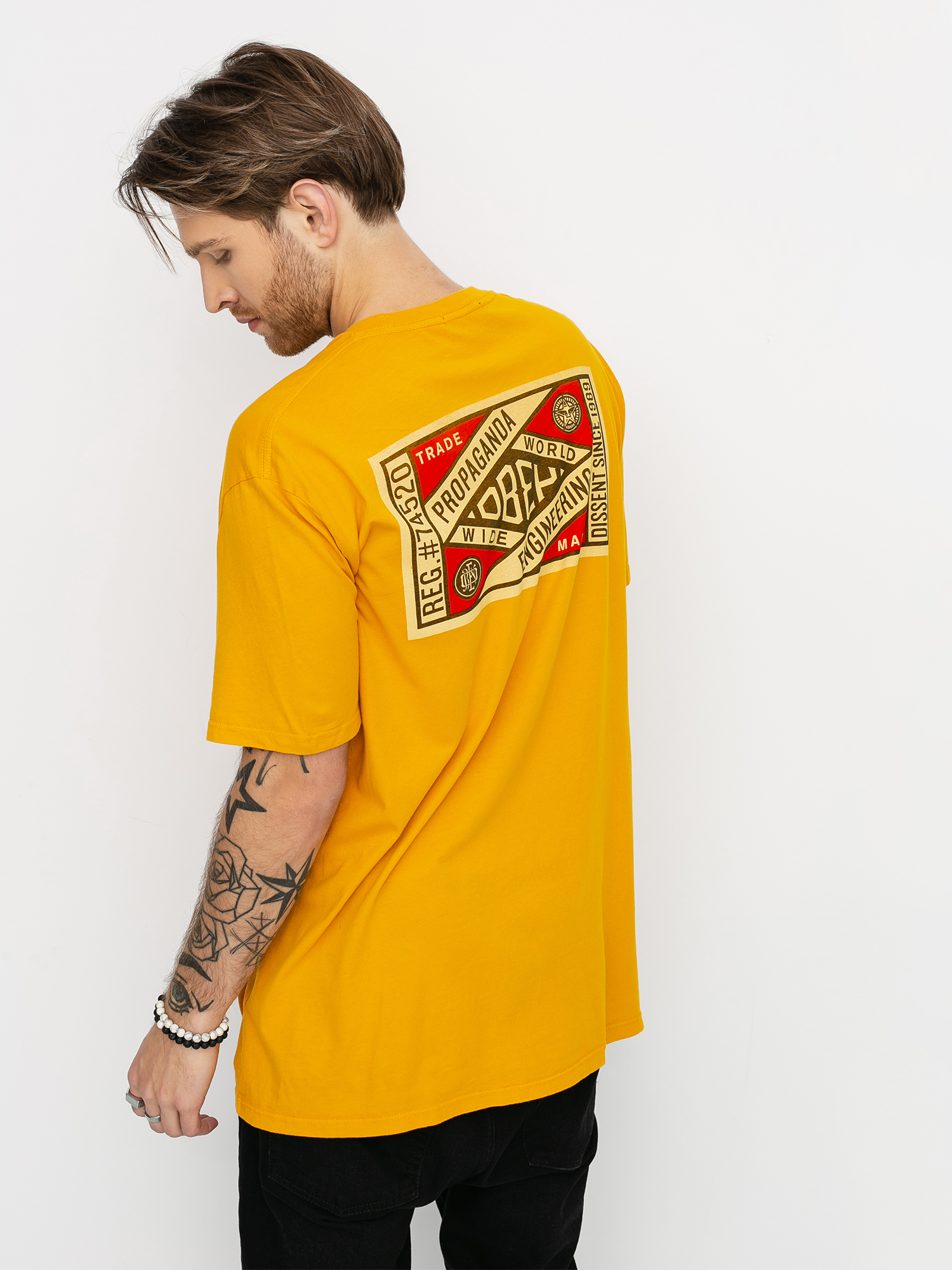 T-shirt OBEY Obey Prop. Engineering (mellow yellow)