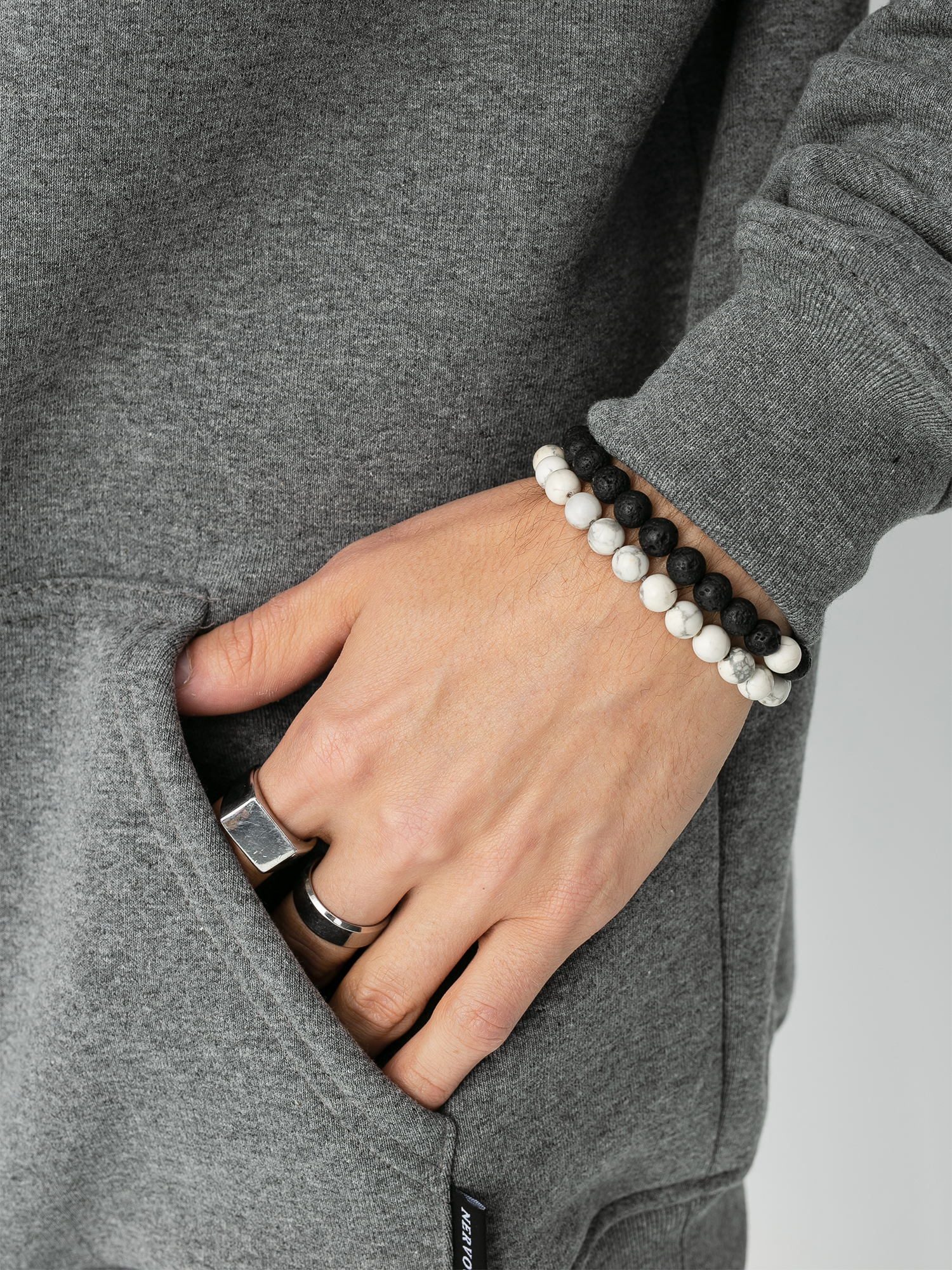 Bluza z kapturem Nervous Acid Box HD (grey)