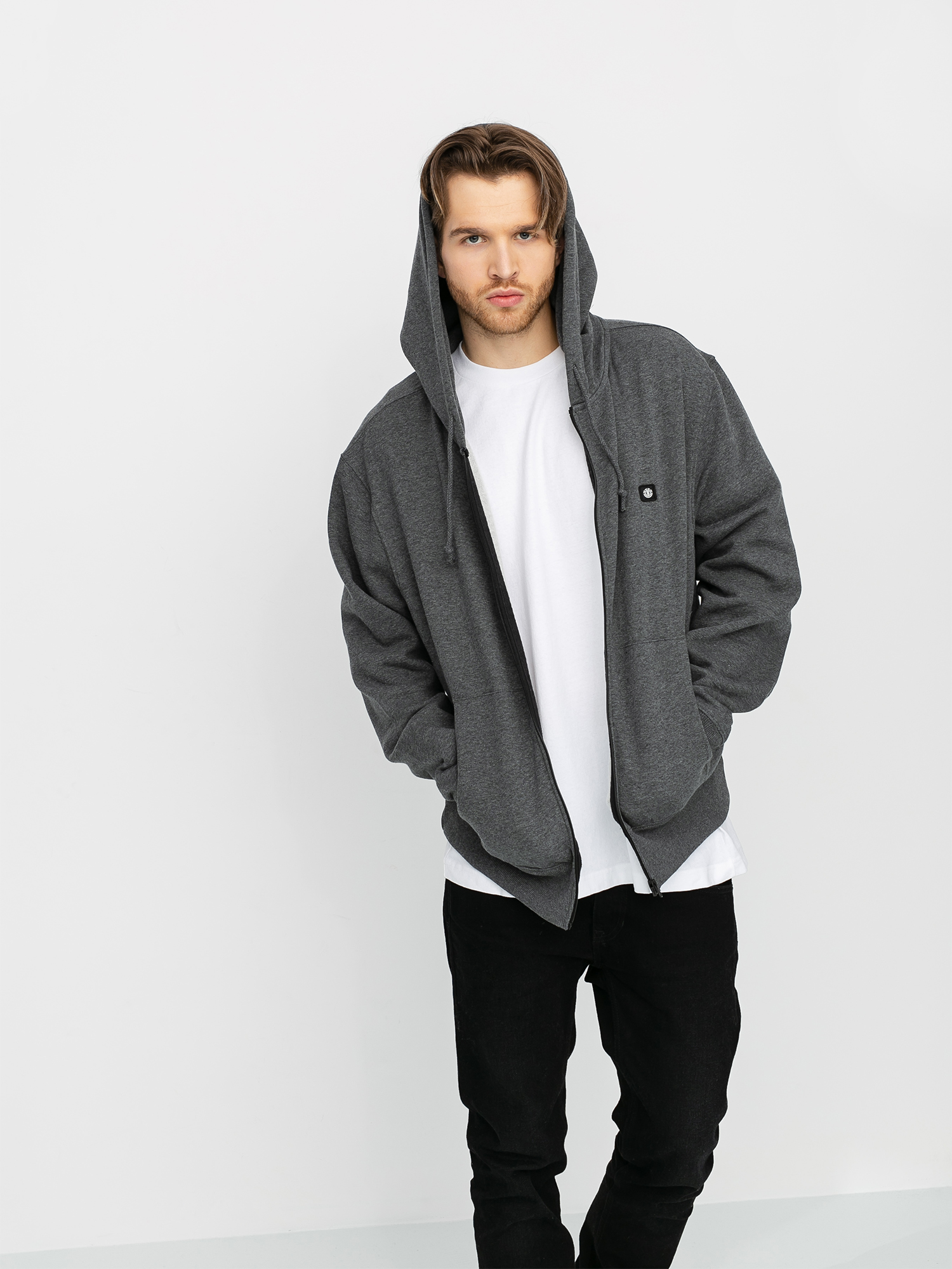 Bluza z kapturem Element 92 ZHD (charcoal heathe)
