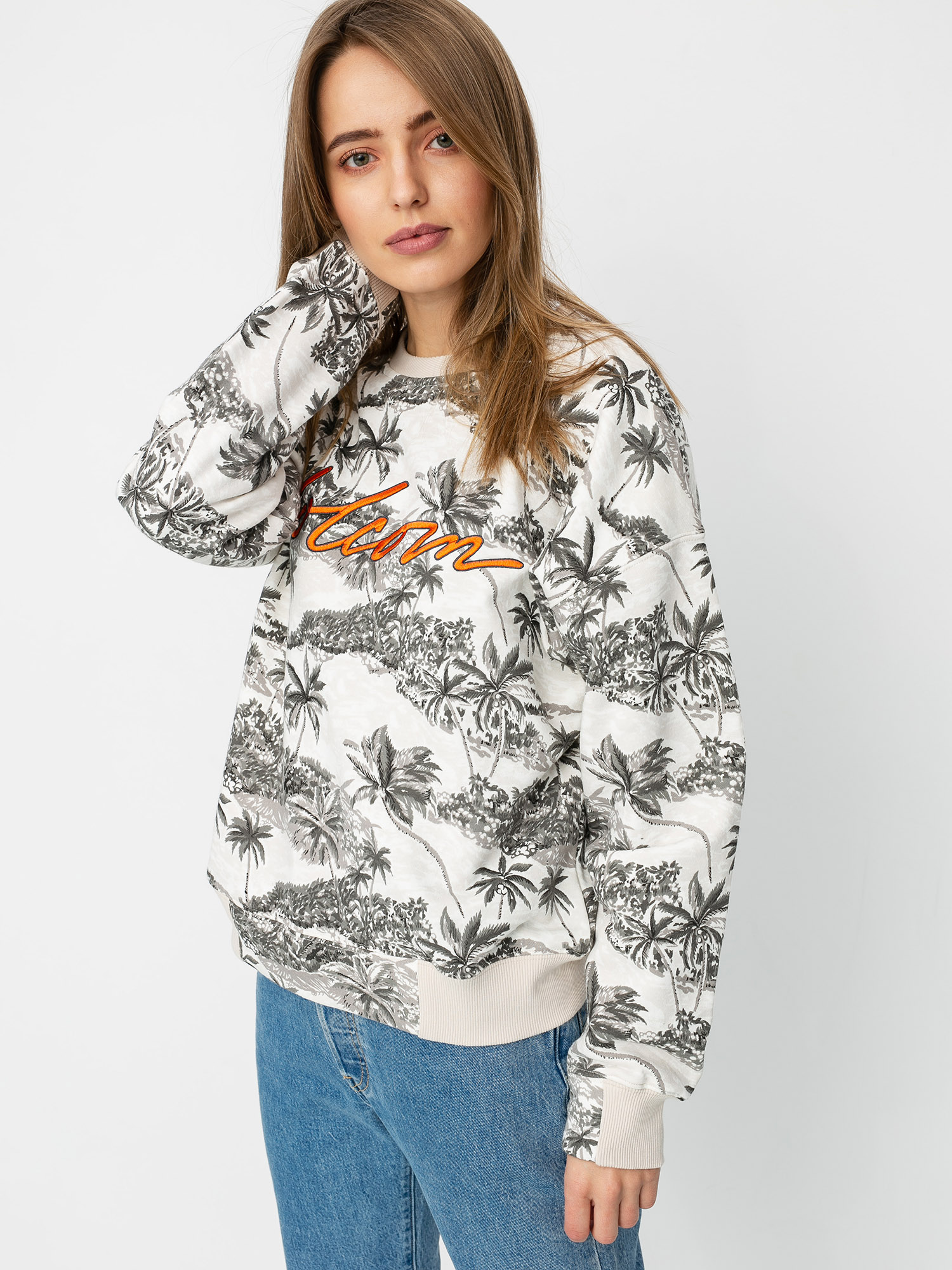 Bluza Volcom Allooover Crew Wmn (star white)