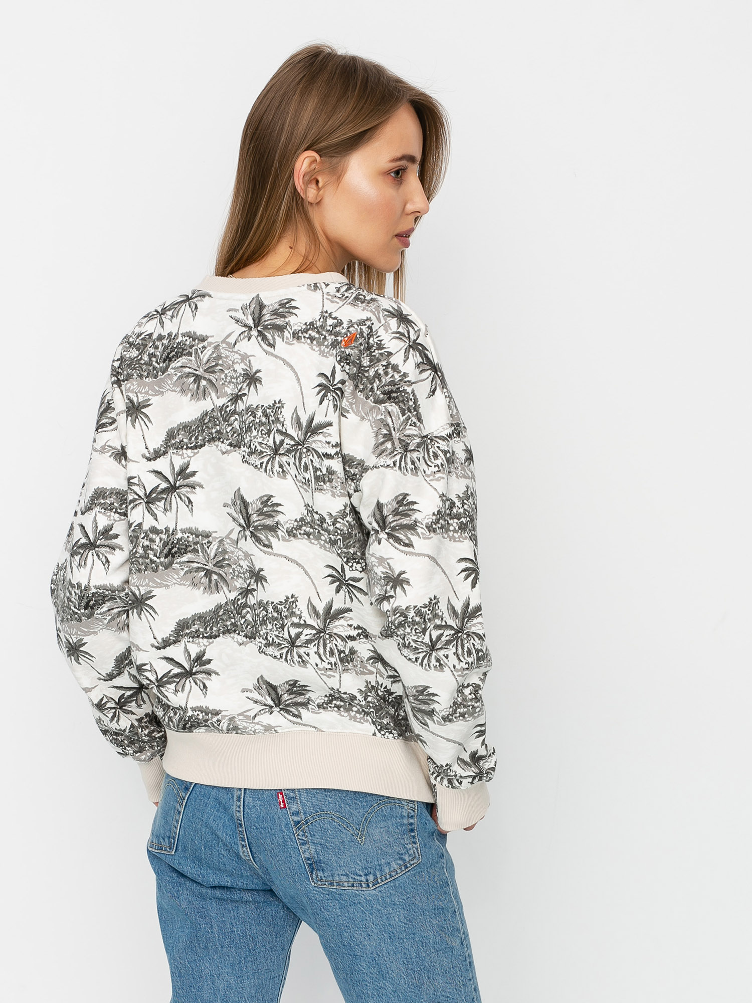 Bluza Volcom Allooover Crew Wmn (star white)