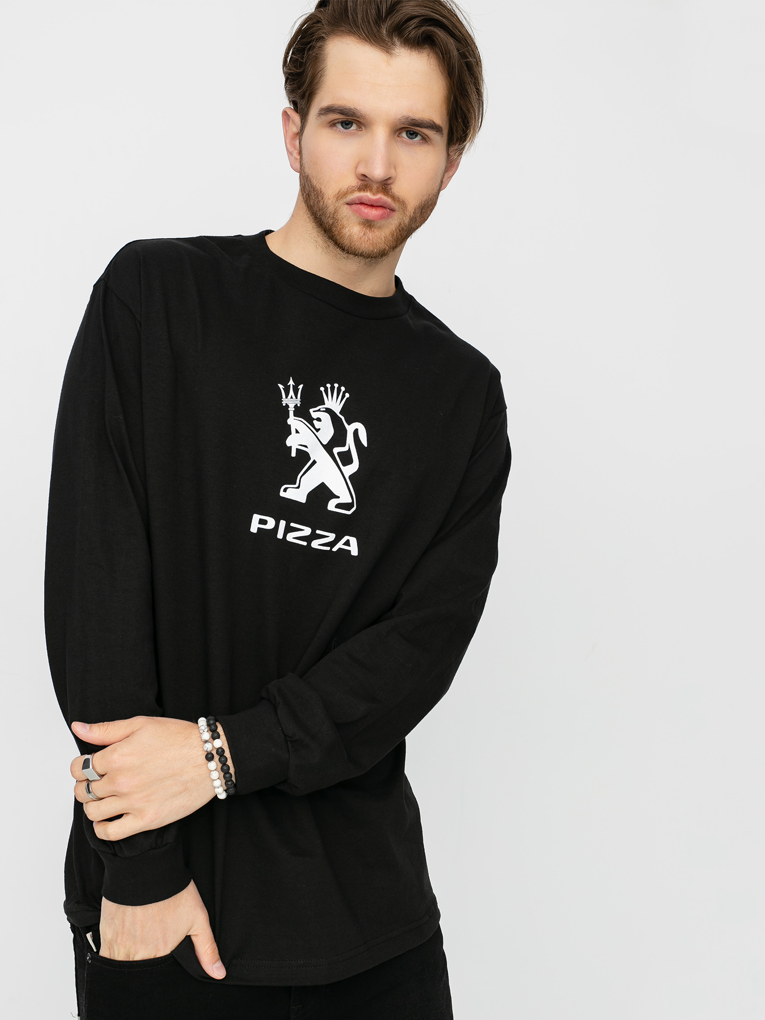 Longsleeve Pizza Skateboards Lyon (black)