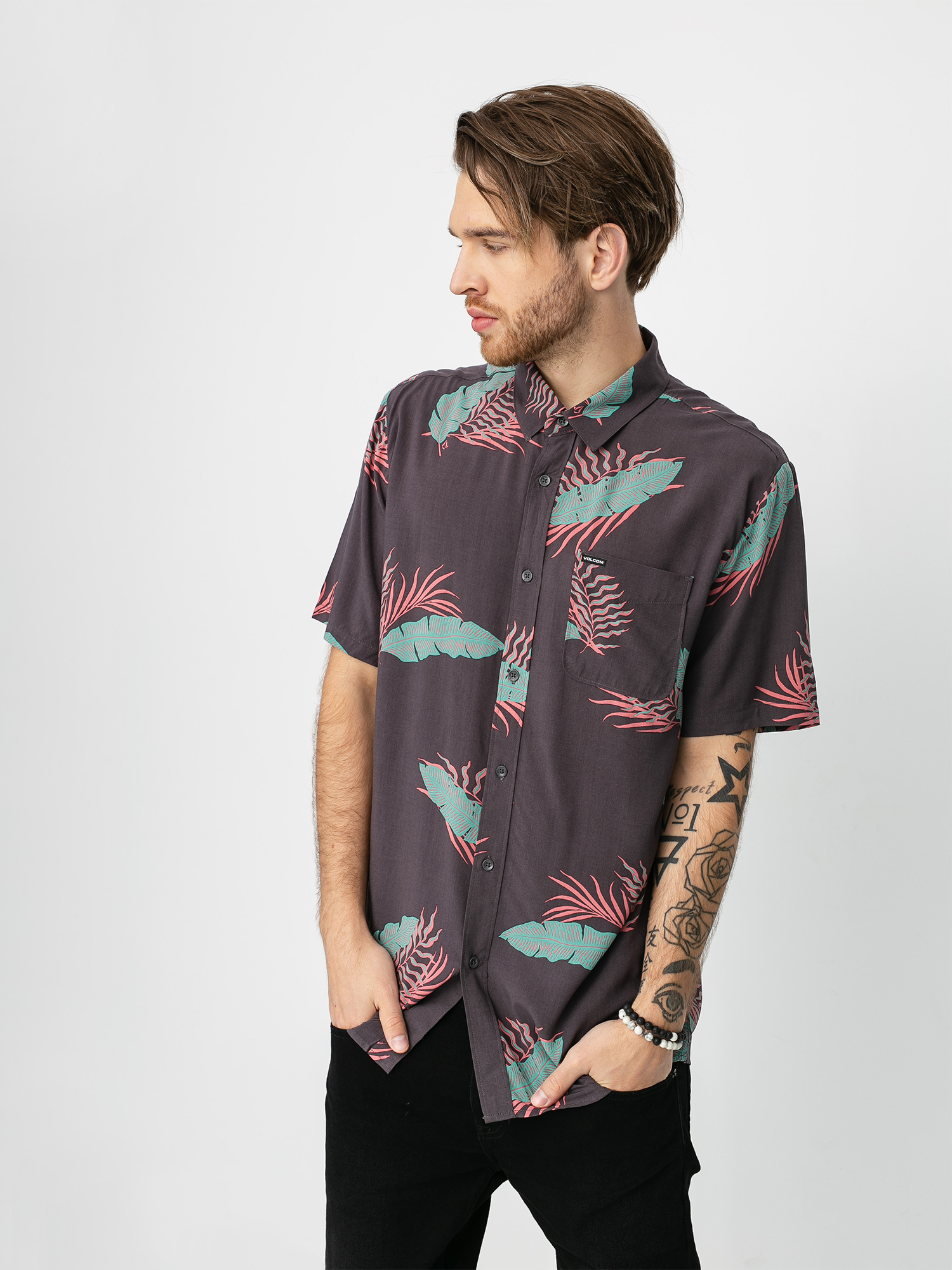 Koszula Volcom Bermuda (dark charcoal)