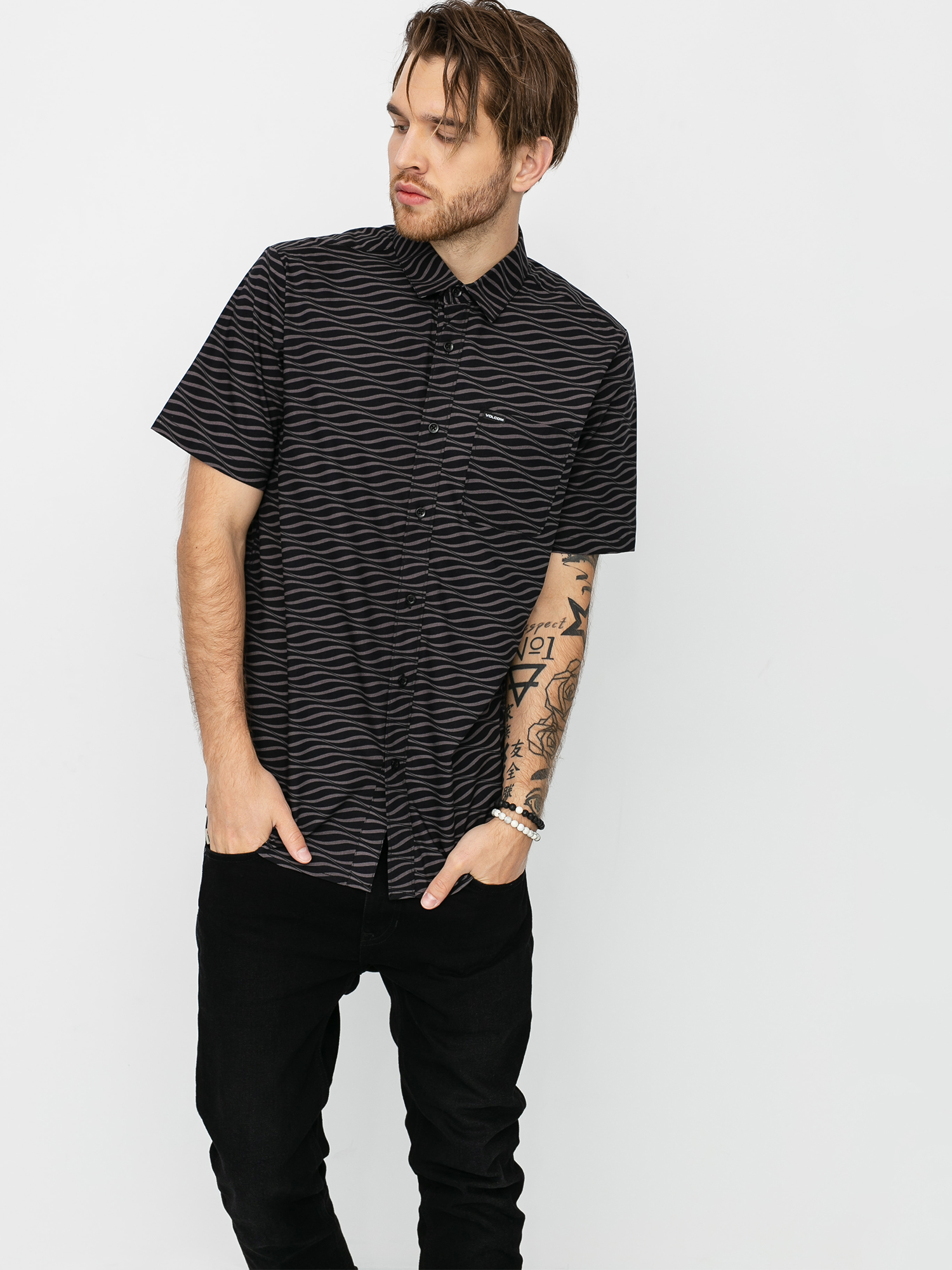Koszula Volcom Levstone Vibes (dark charcoal)