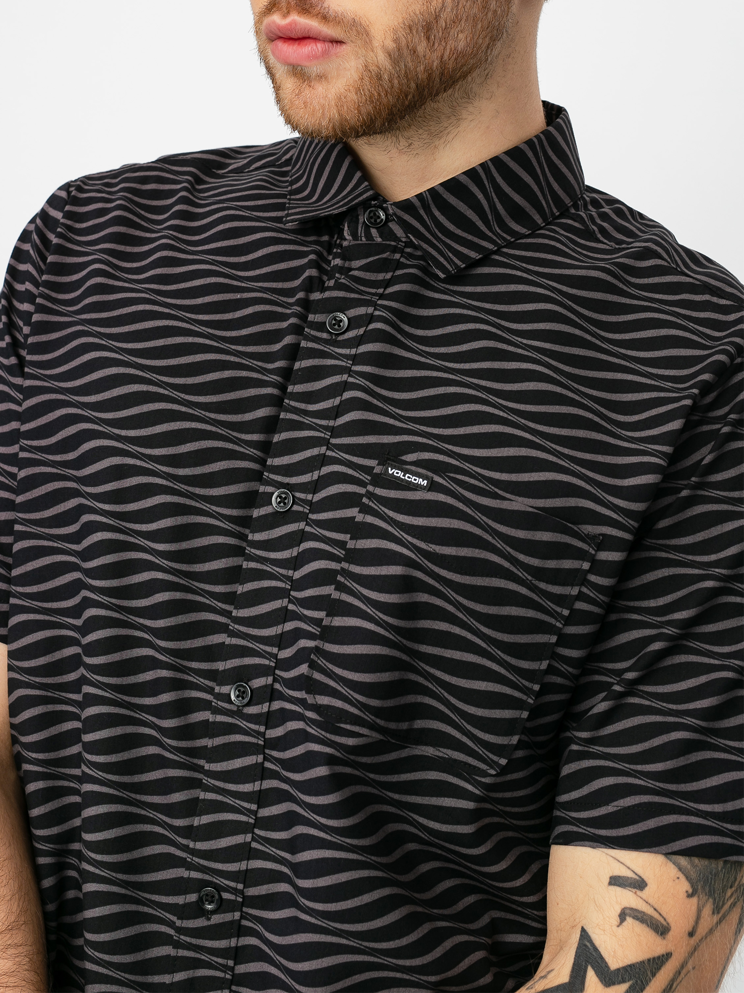 Koszula Volcom Levstone Vibes (dark charcoal)