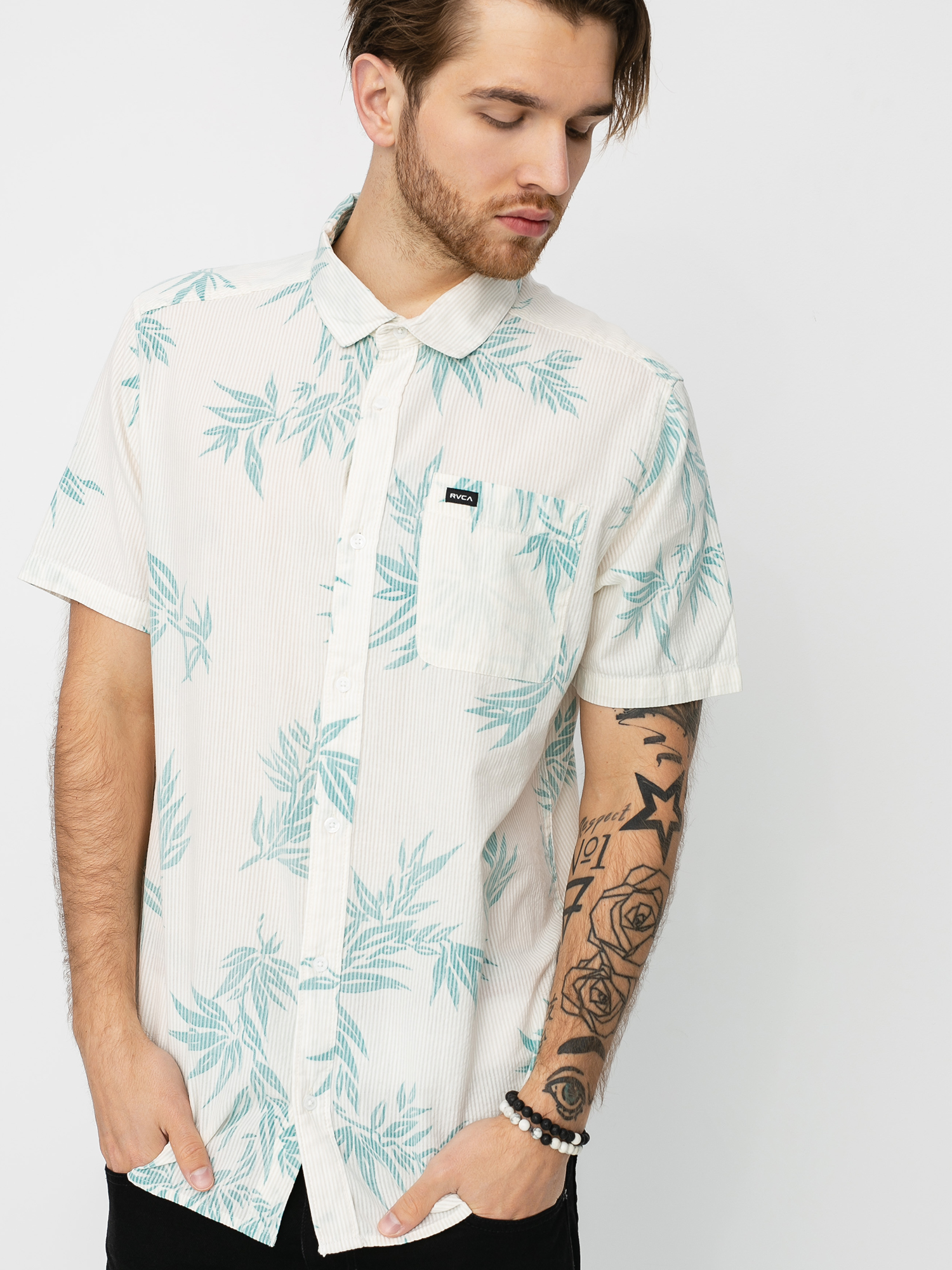 Koszula RVCA Richmond (silver bleach)