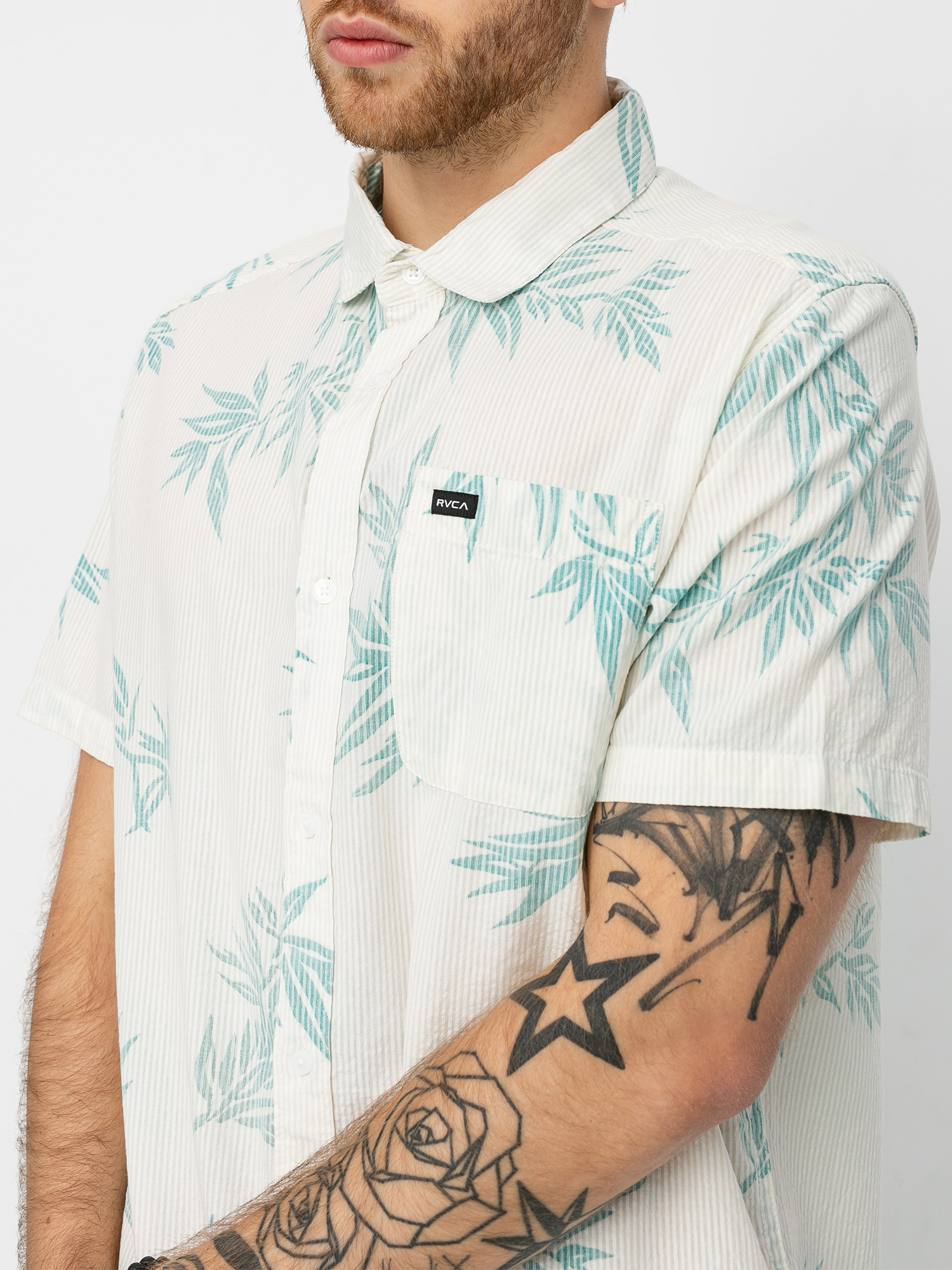 Koszula RVCA Richmond (silver bleach)
