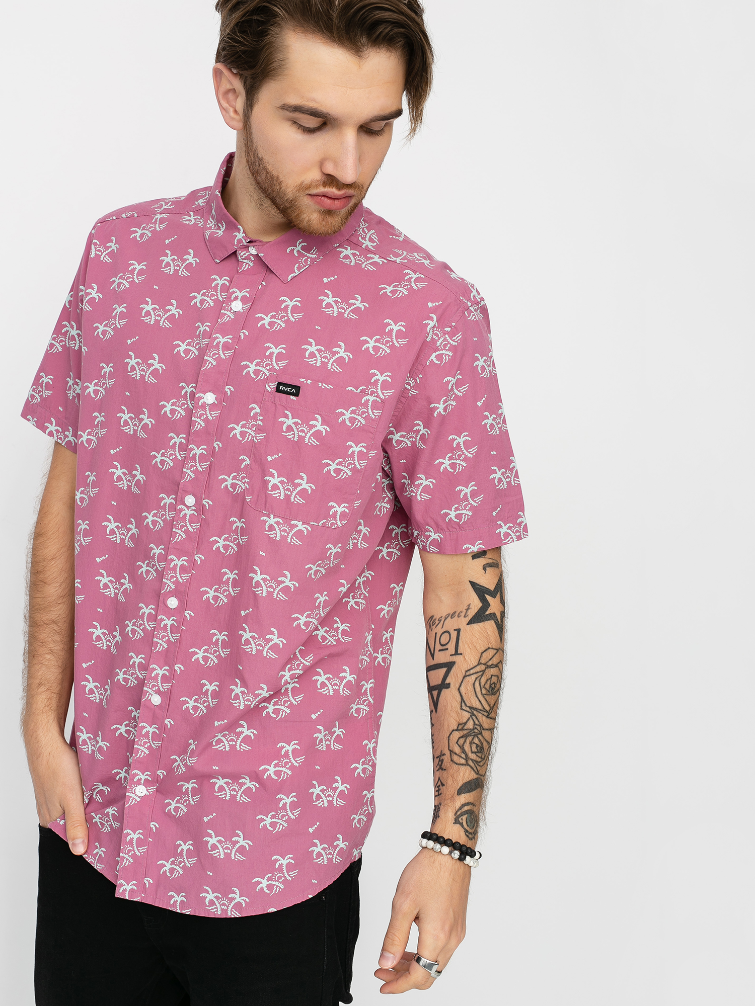 Koszula RVCA Easy Palms (mauve)