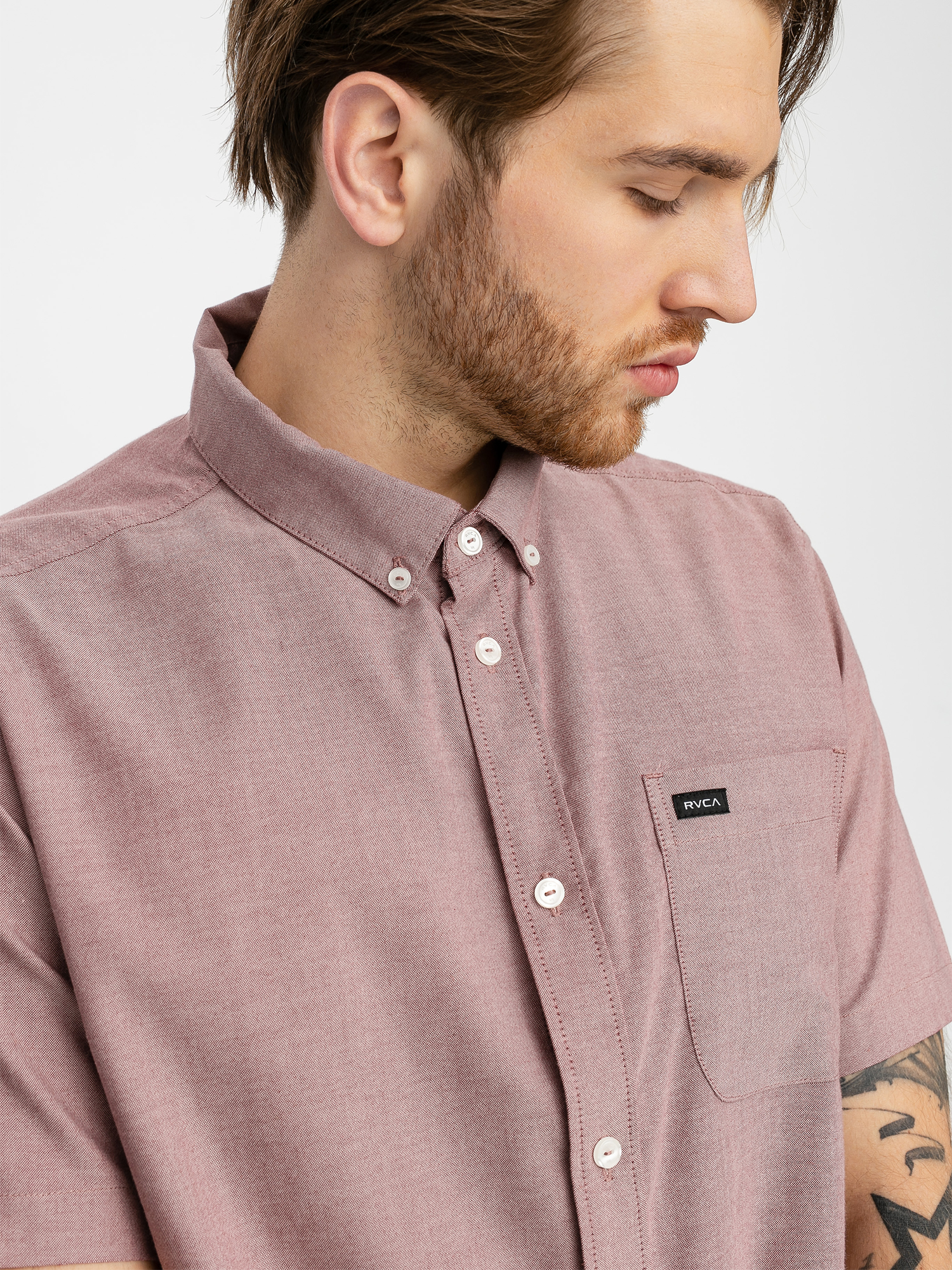 Koszula RVCA Thatll Do Stretch (oxblood red)