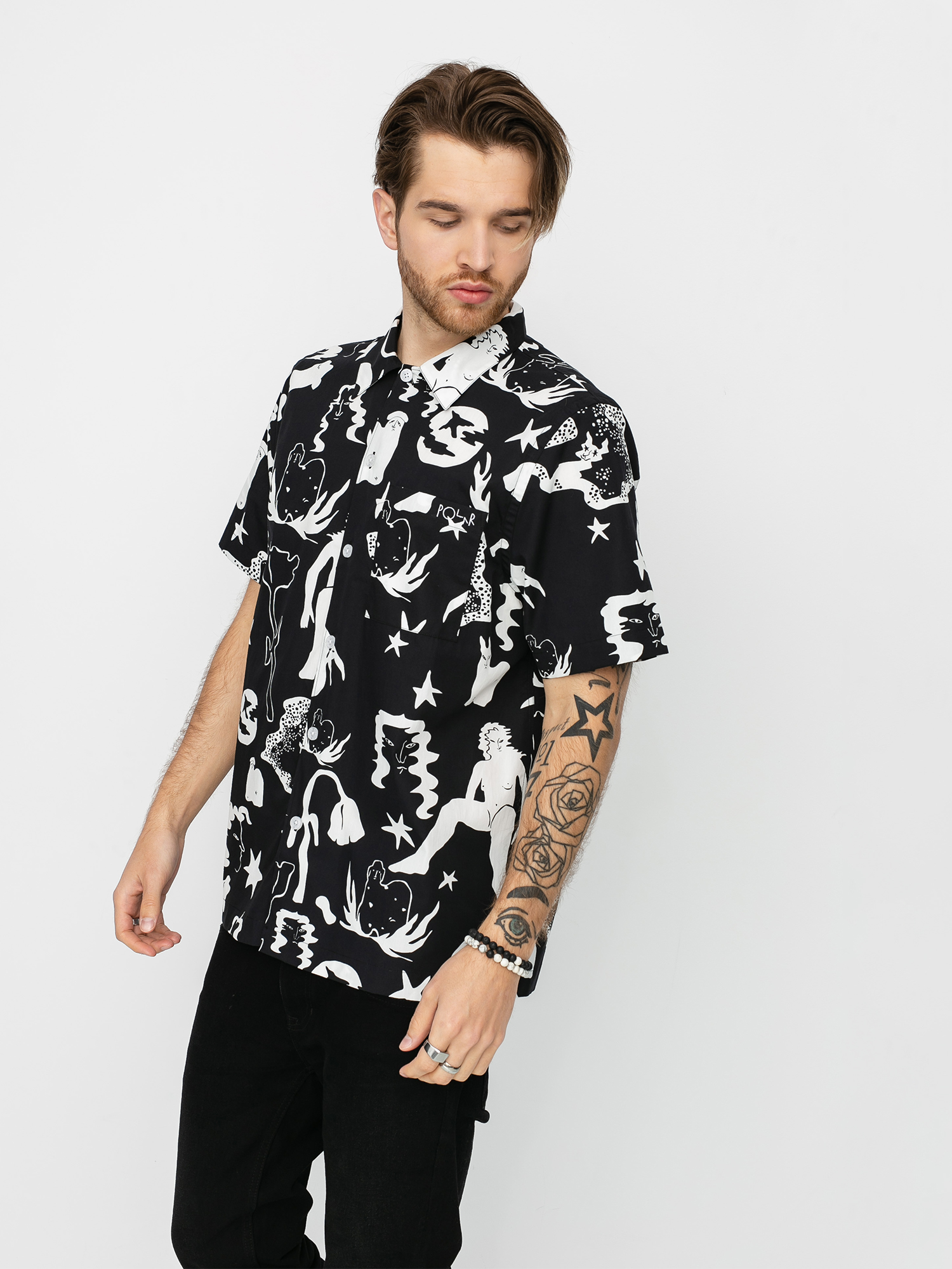 Koszula Polar Skate East Dream (black white)