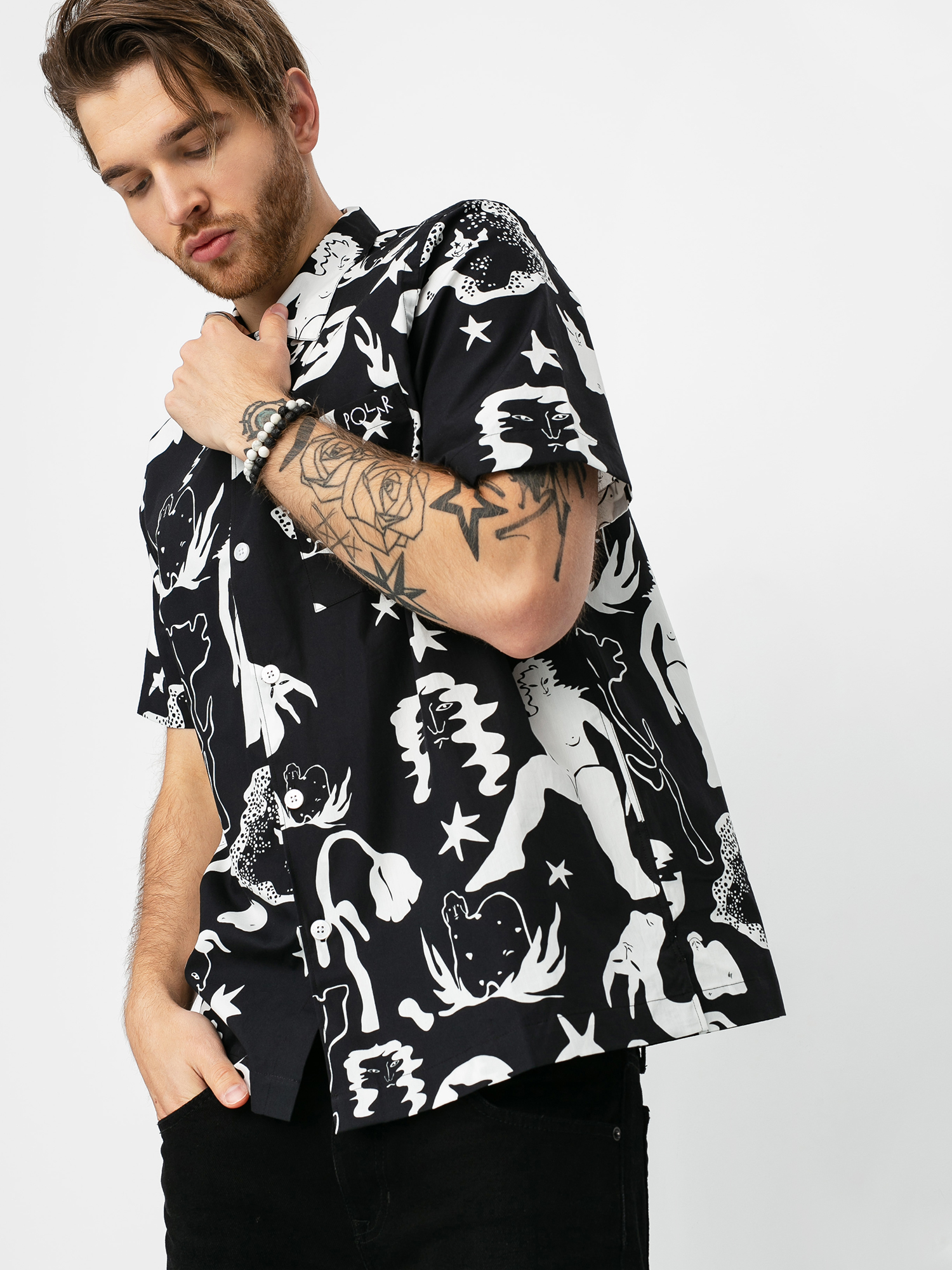 Koszula Polar Skate East Dream (black white)