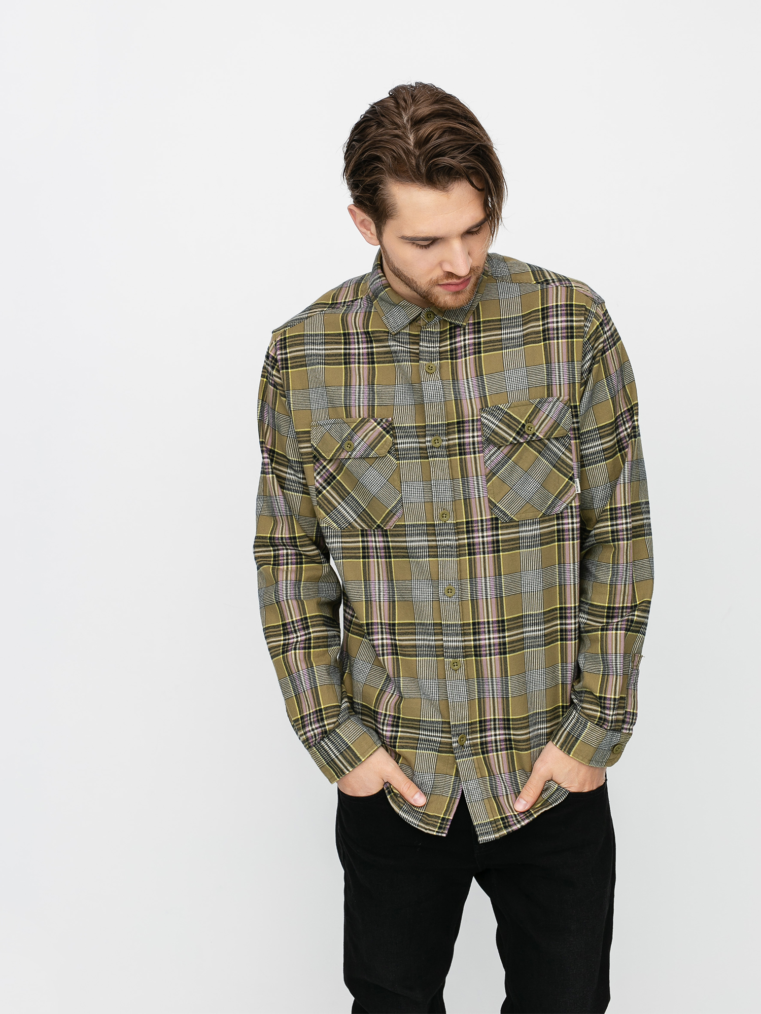 Koszula Burton Brighton Flannel (martini olive somerset plaid)