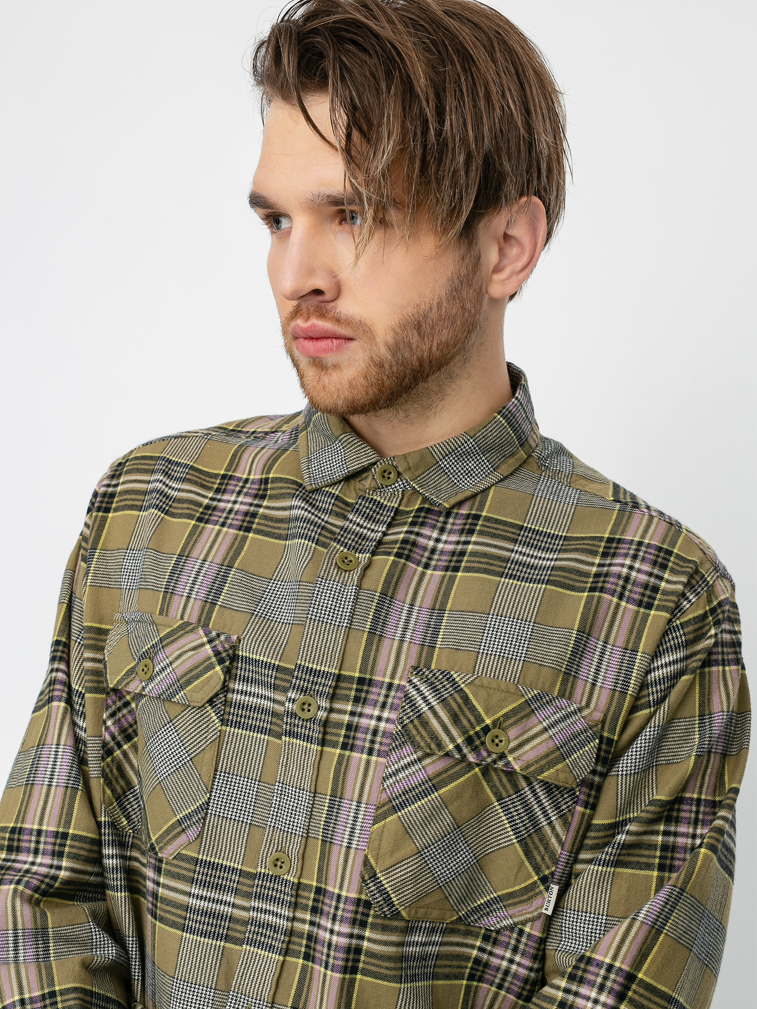Koszula Burton Brighton Flannel (martini olive somerset plaid)
