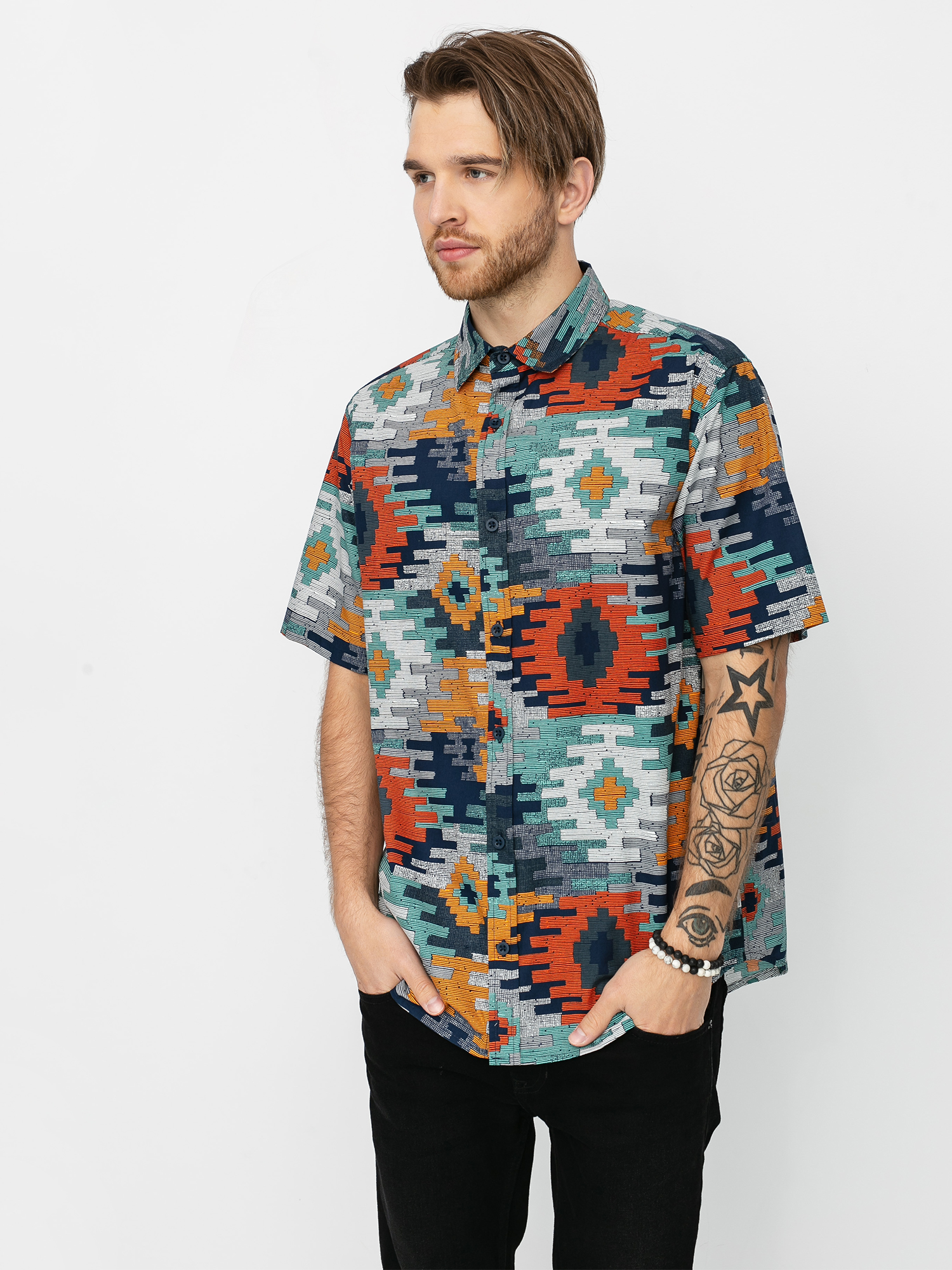 Koszula Burton Shabooya Camp (dress blue crooked kilim)