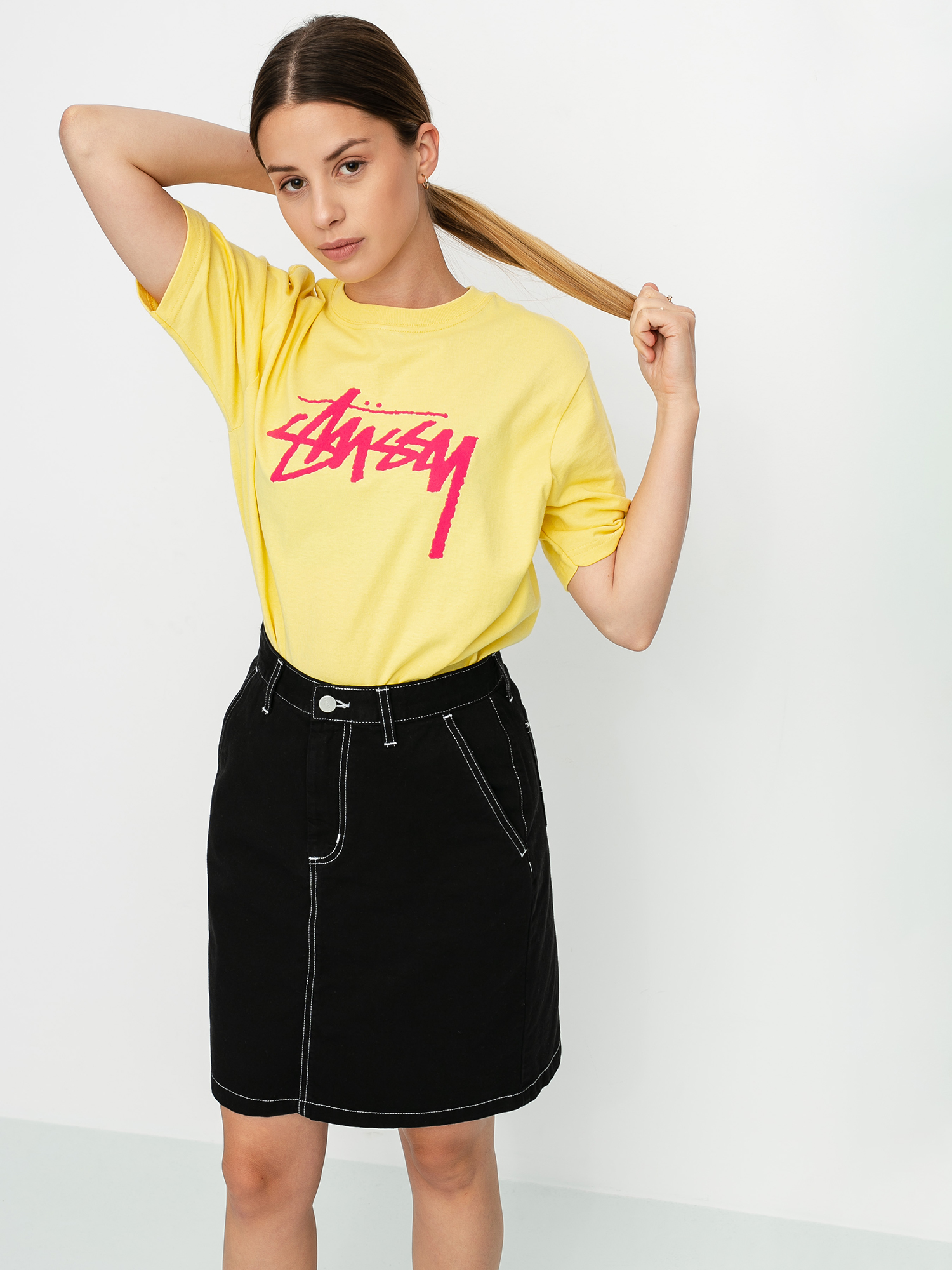 T-shirt Stussy Stock Wmn (yellow)