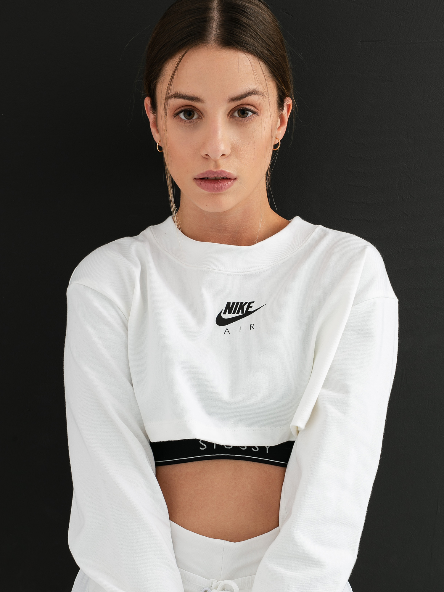 Longsleeve Nike Air Crop Wmn (white)