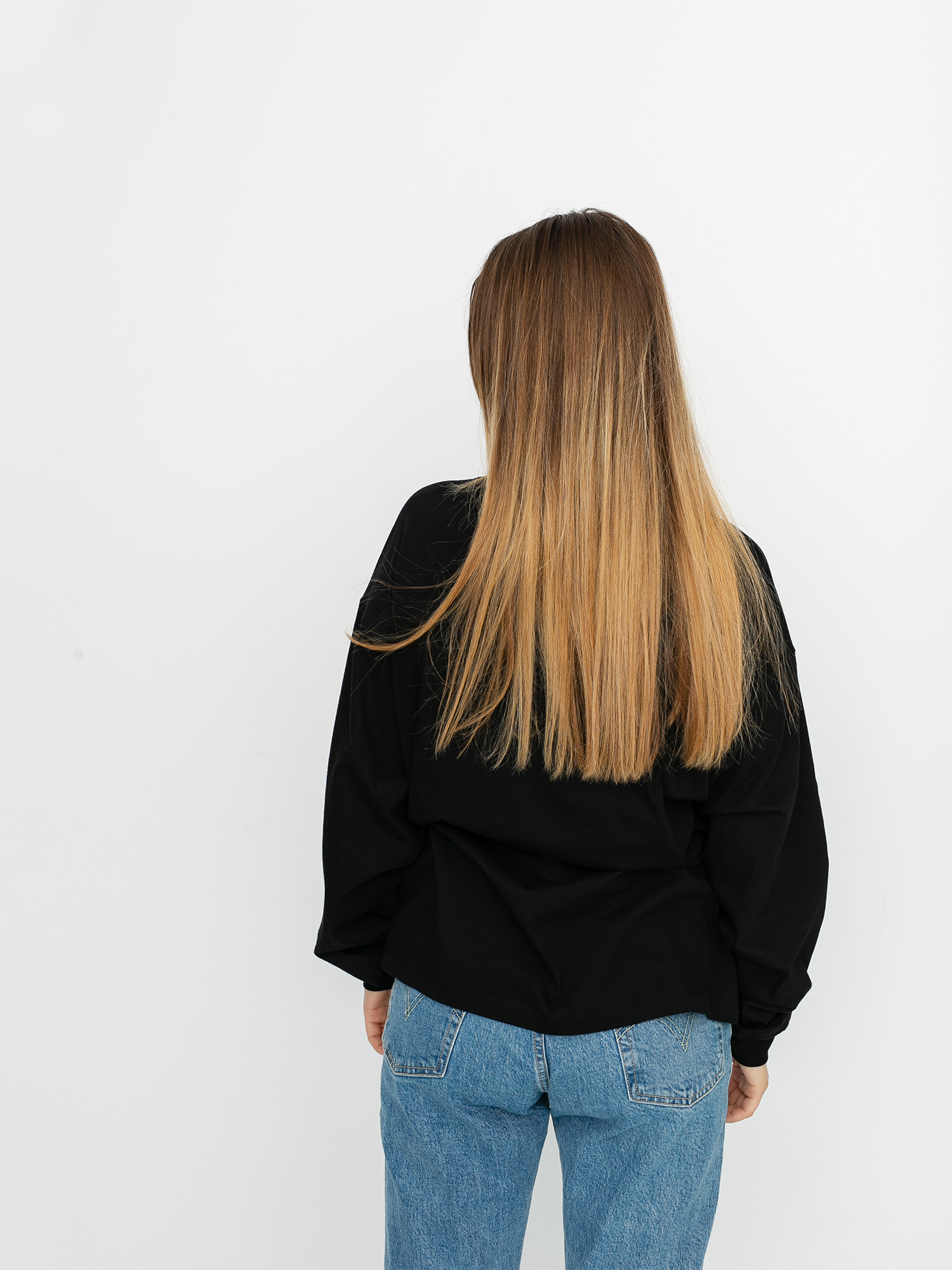 Longsleeve Carhartt WIP Script Embroidery Wmn (black/white)