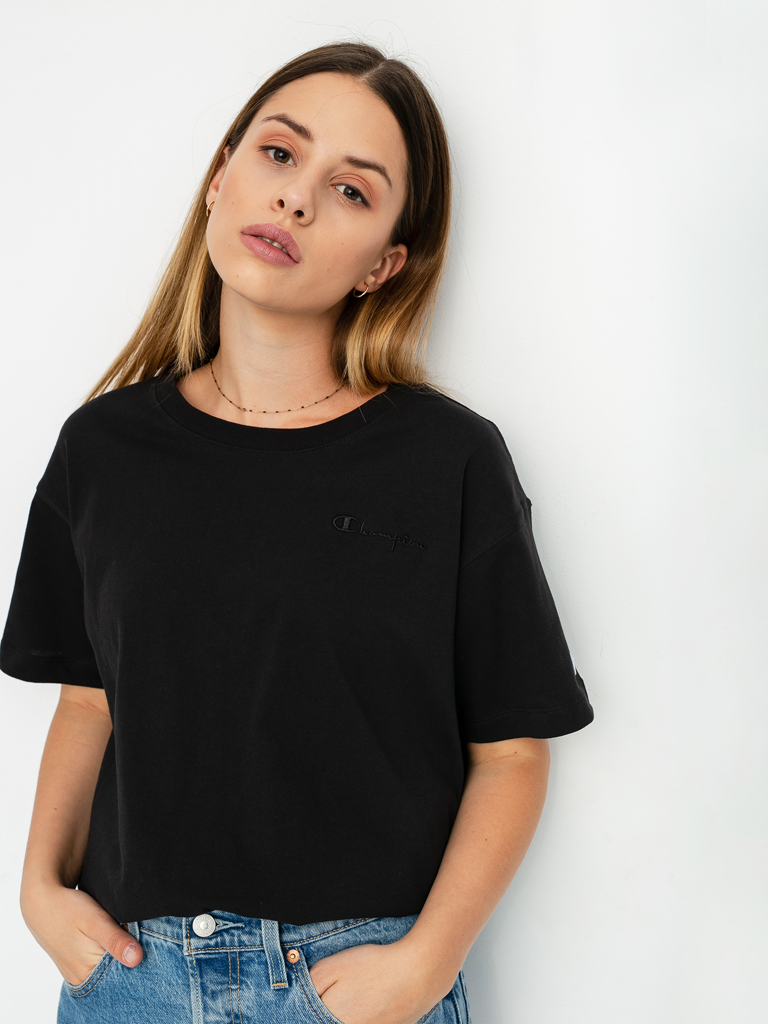 T-shirt Champion Premium Crewneck 112732 Wmn (nbk)