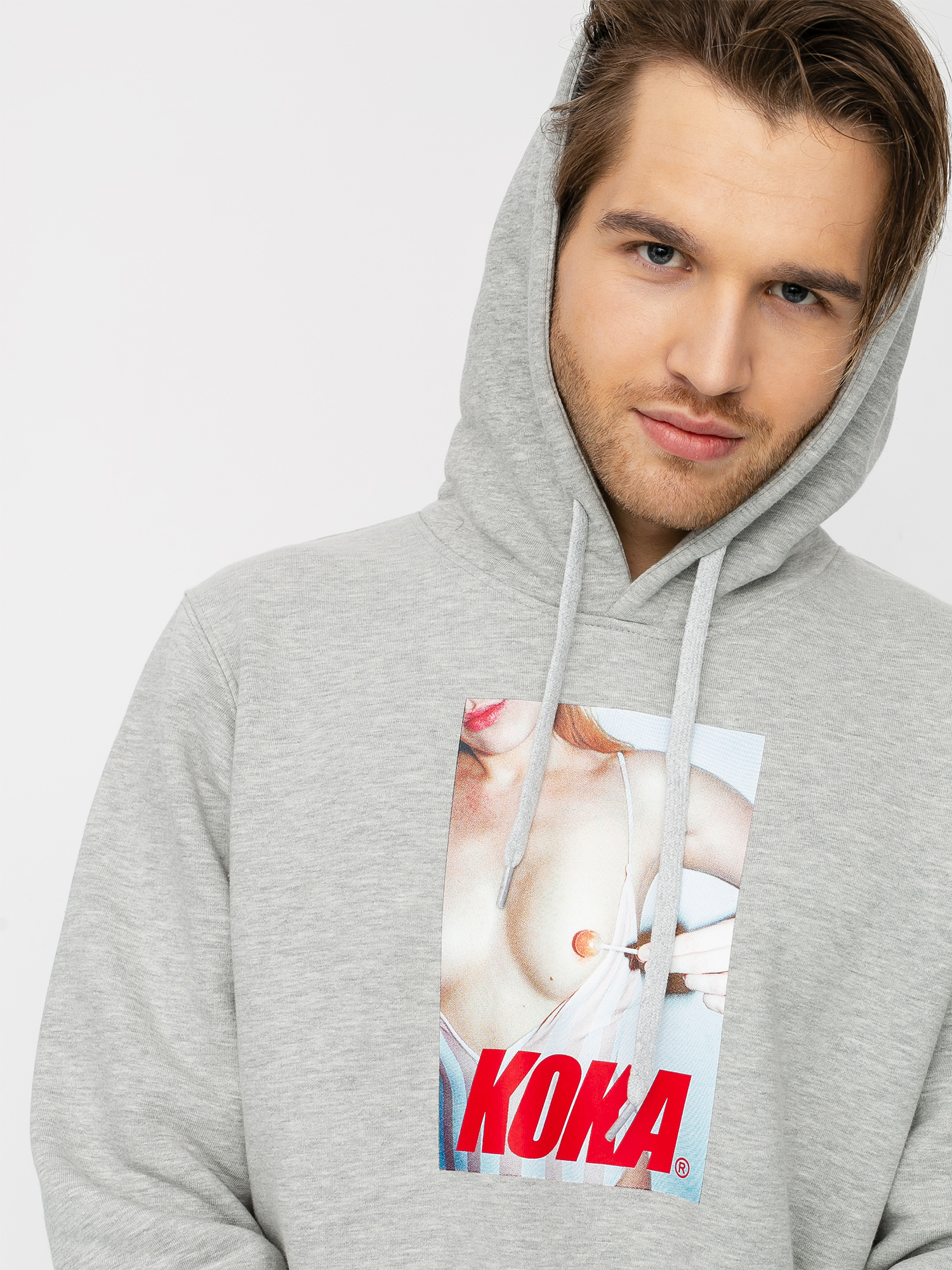 Bluza z kapturem Koka Swimsuit HD (heather grey)