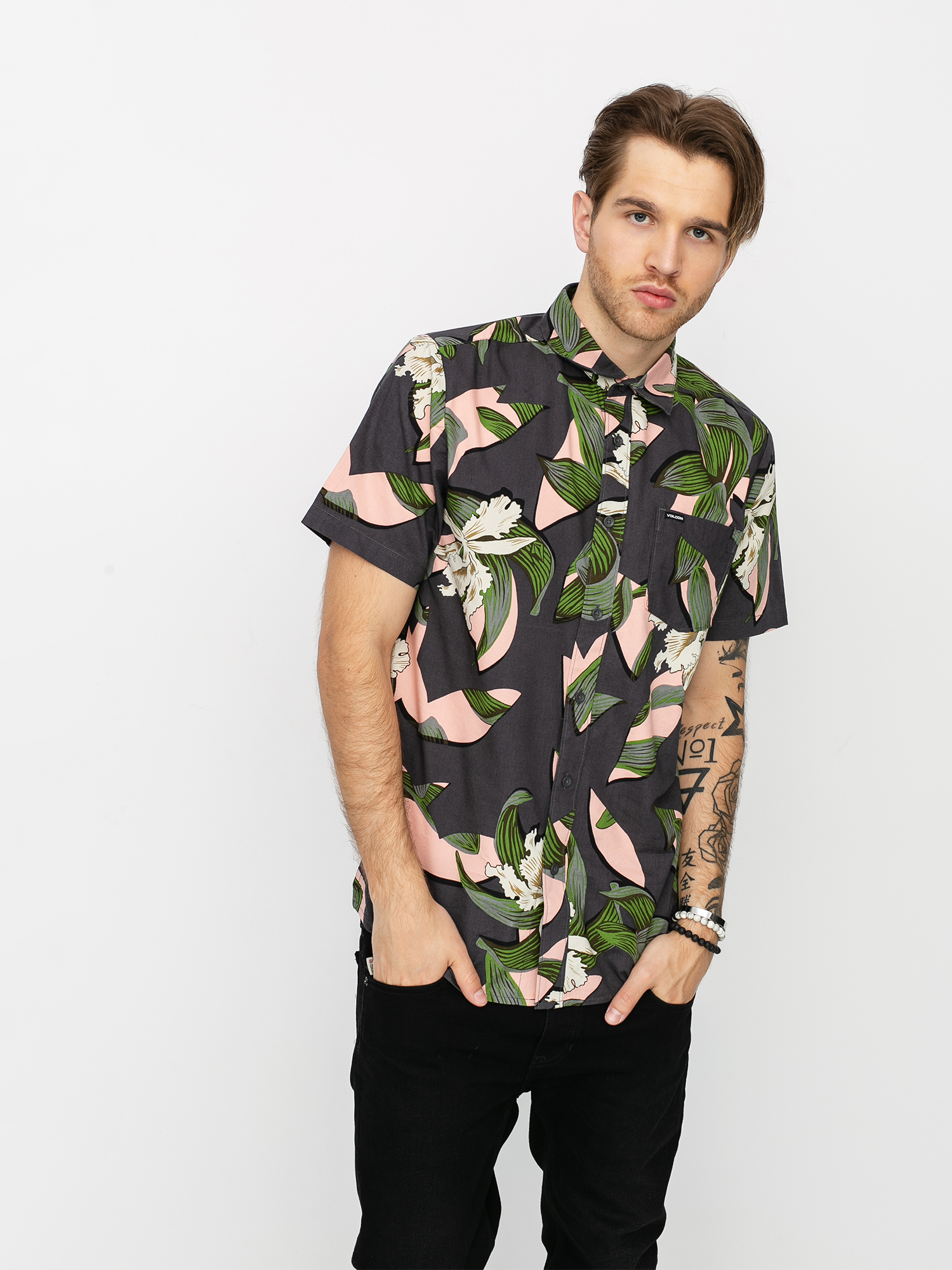 Koszula Volcom Cut Out Floral (dark charcoal)