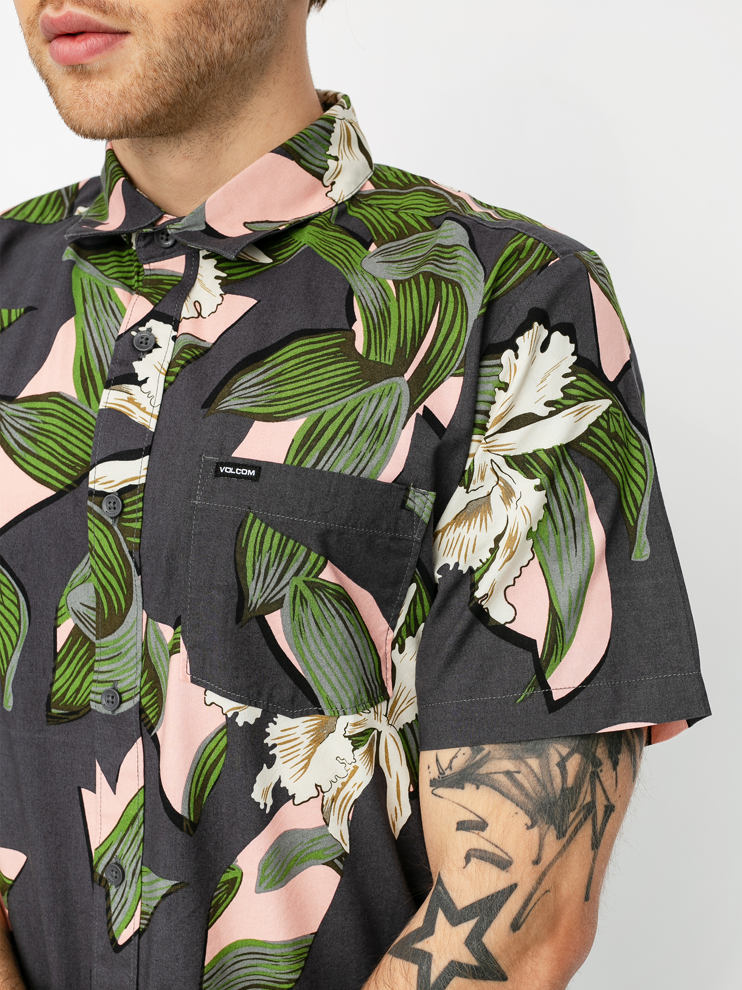 Koszula Volcom Cut Out Floral (dark charcoal)
