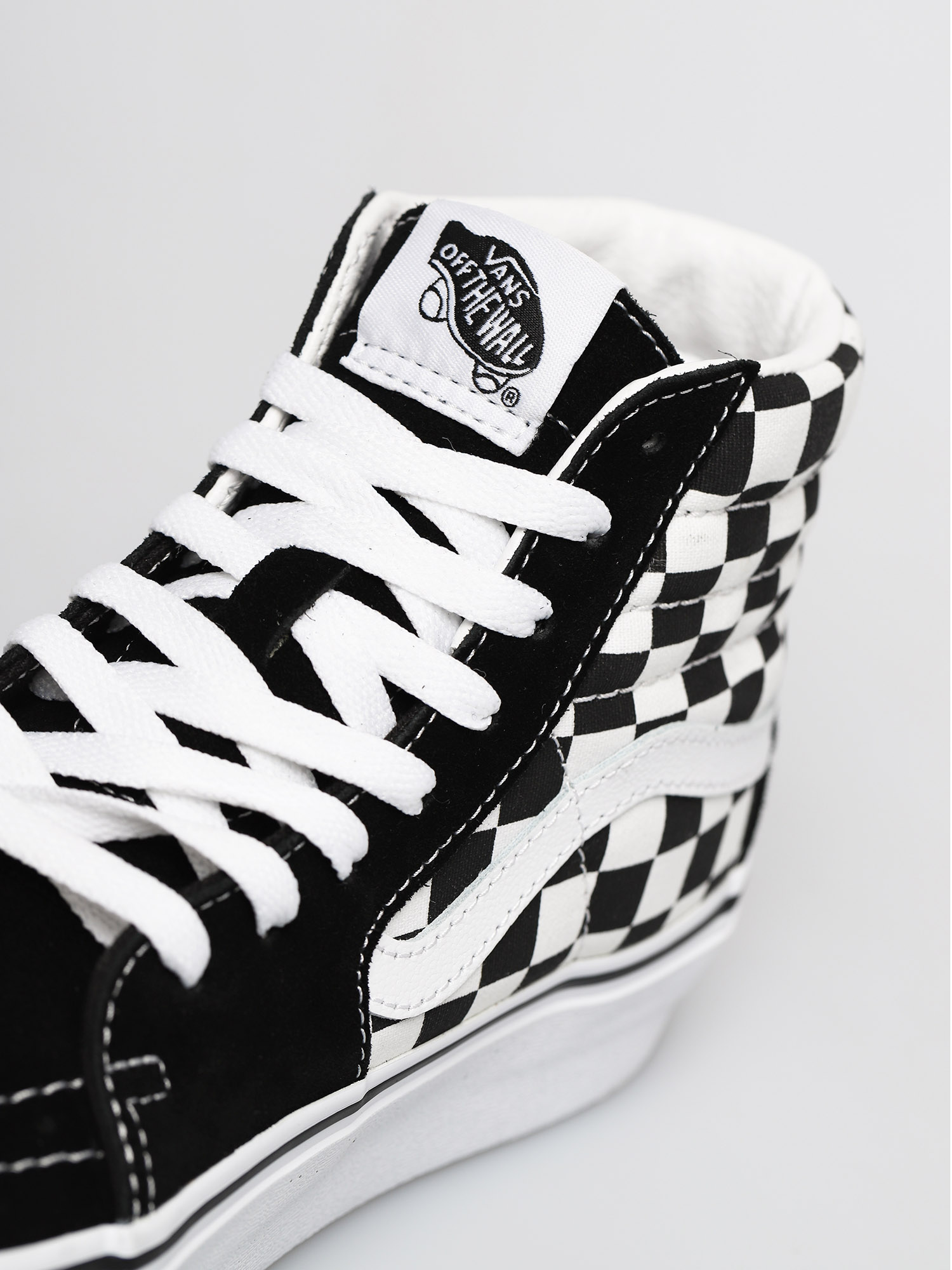 Vans checkerboard 2024 high platform