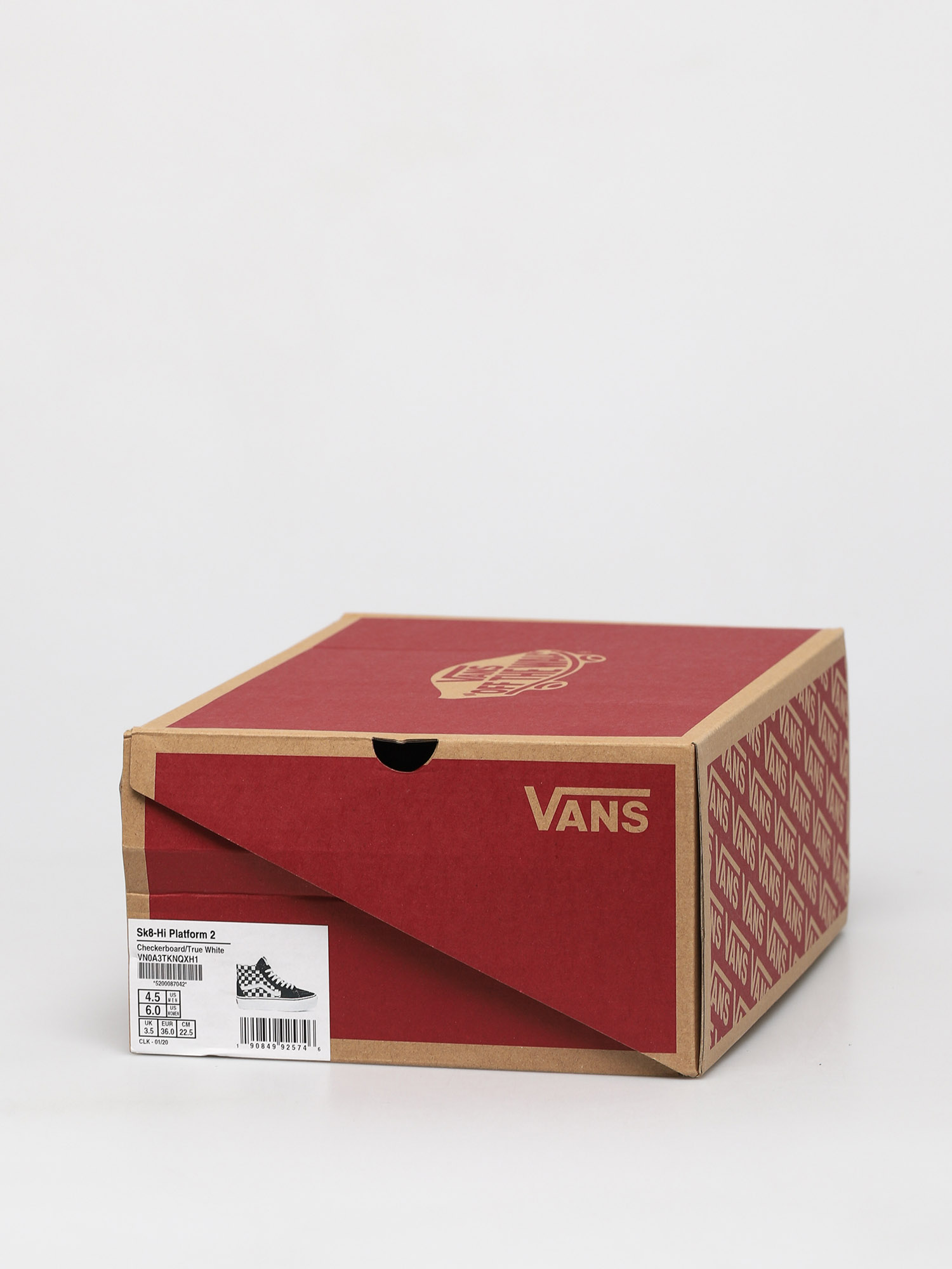 Vans sk8 hi on sale platform 2. checkerboard