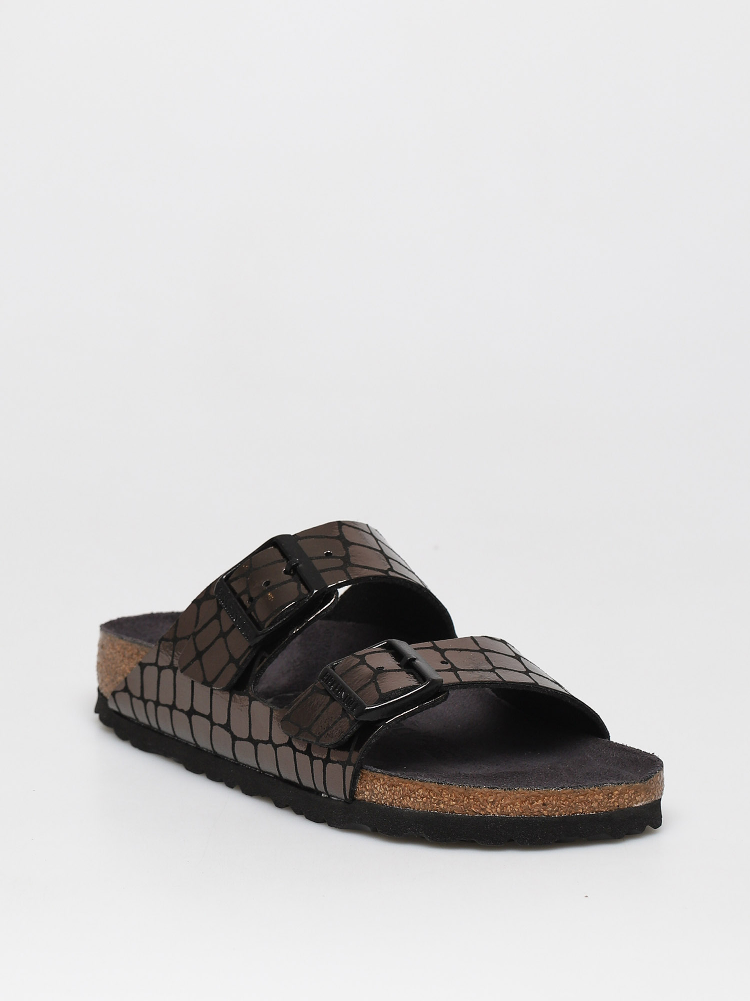 Klapki Birkenstock Arizona Narrow Wmn (gator gleam black)