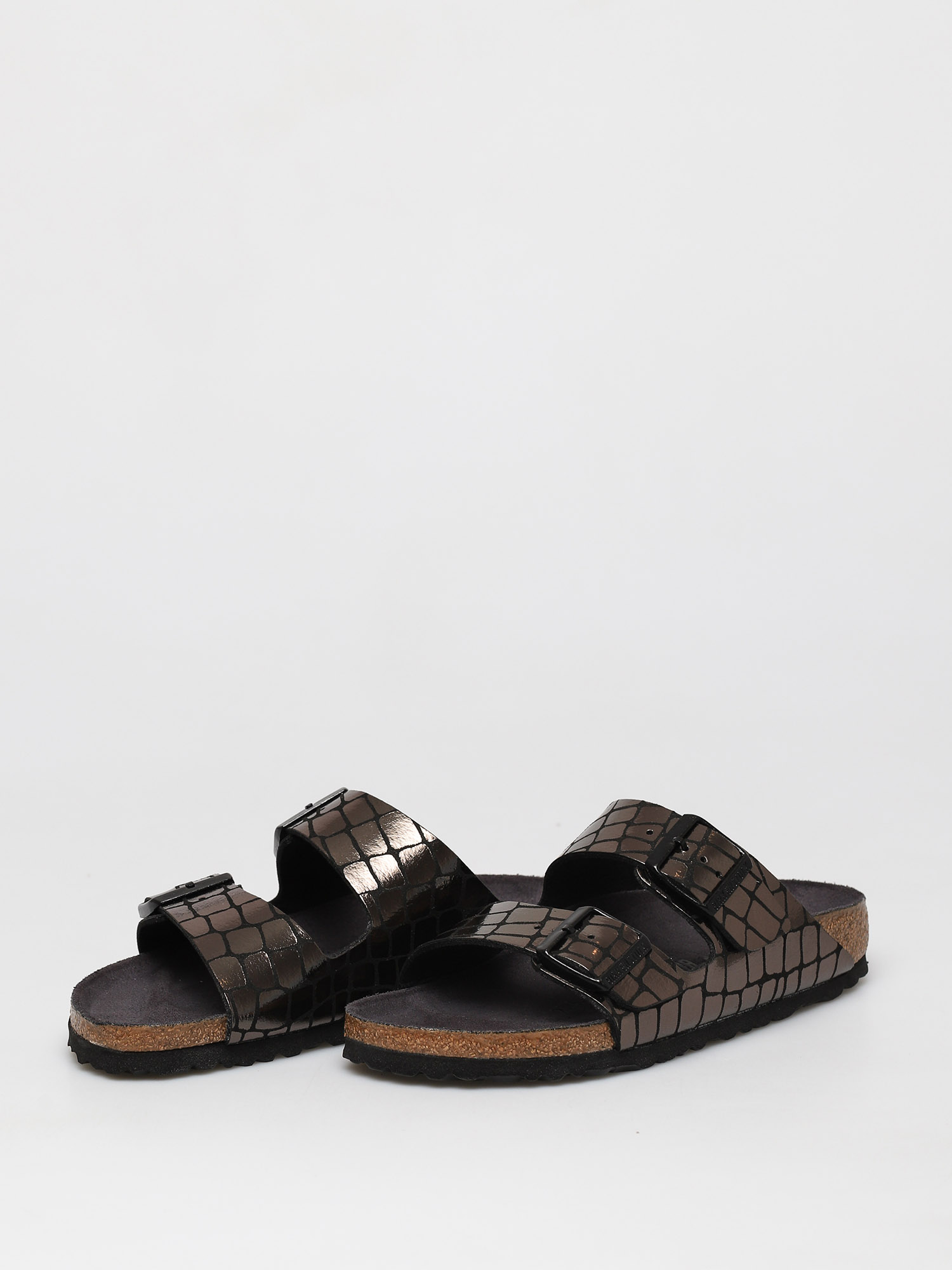 Klapki Birkenstock Arizona Narrow Wmn (gator gleam black)