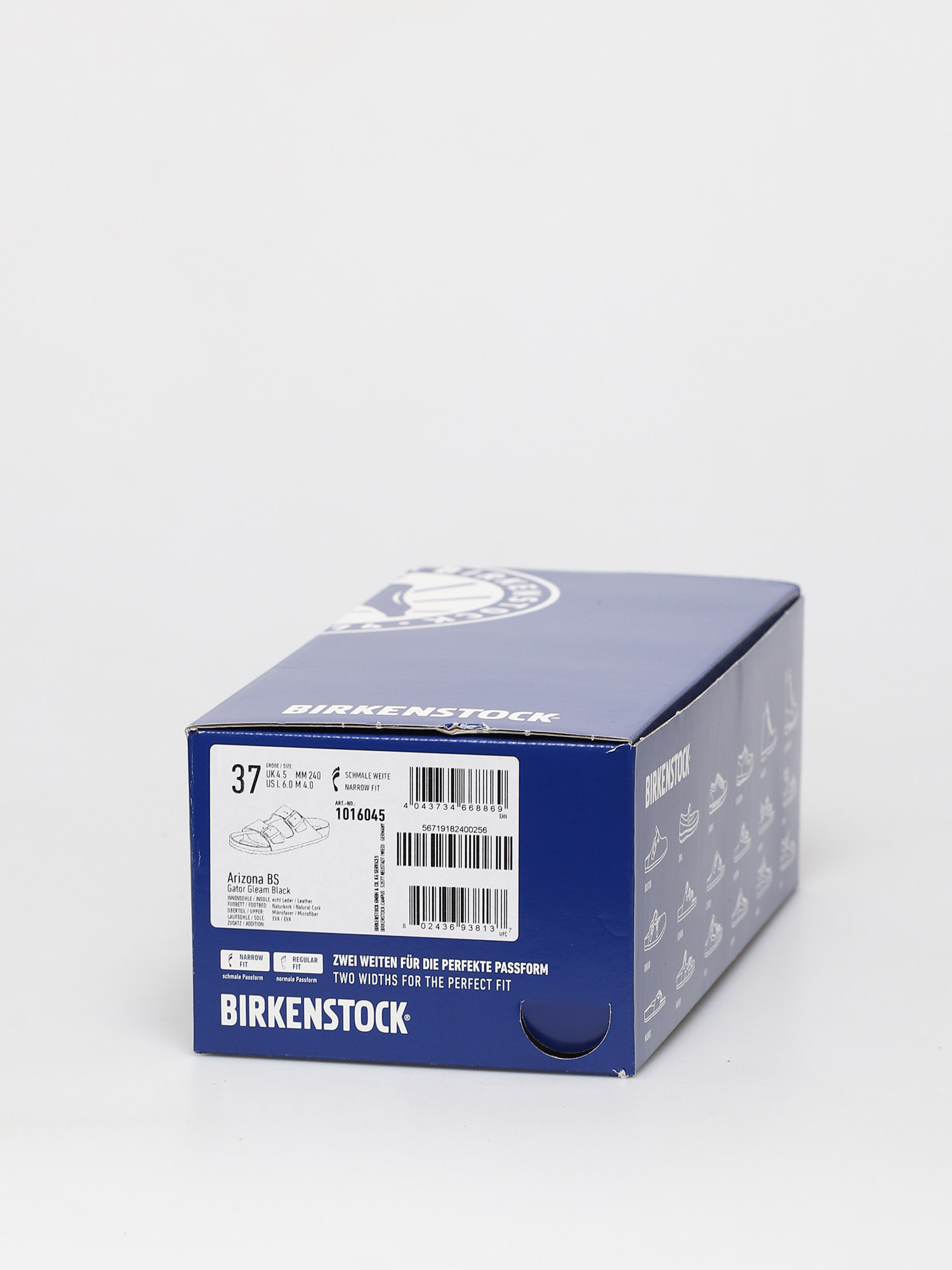 Klapki Birkenstock Arizona Narrow Wmn (gator gleam black)