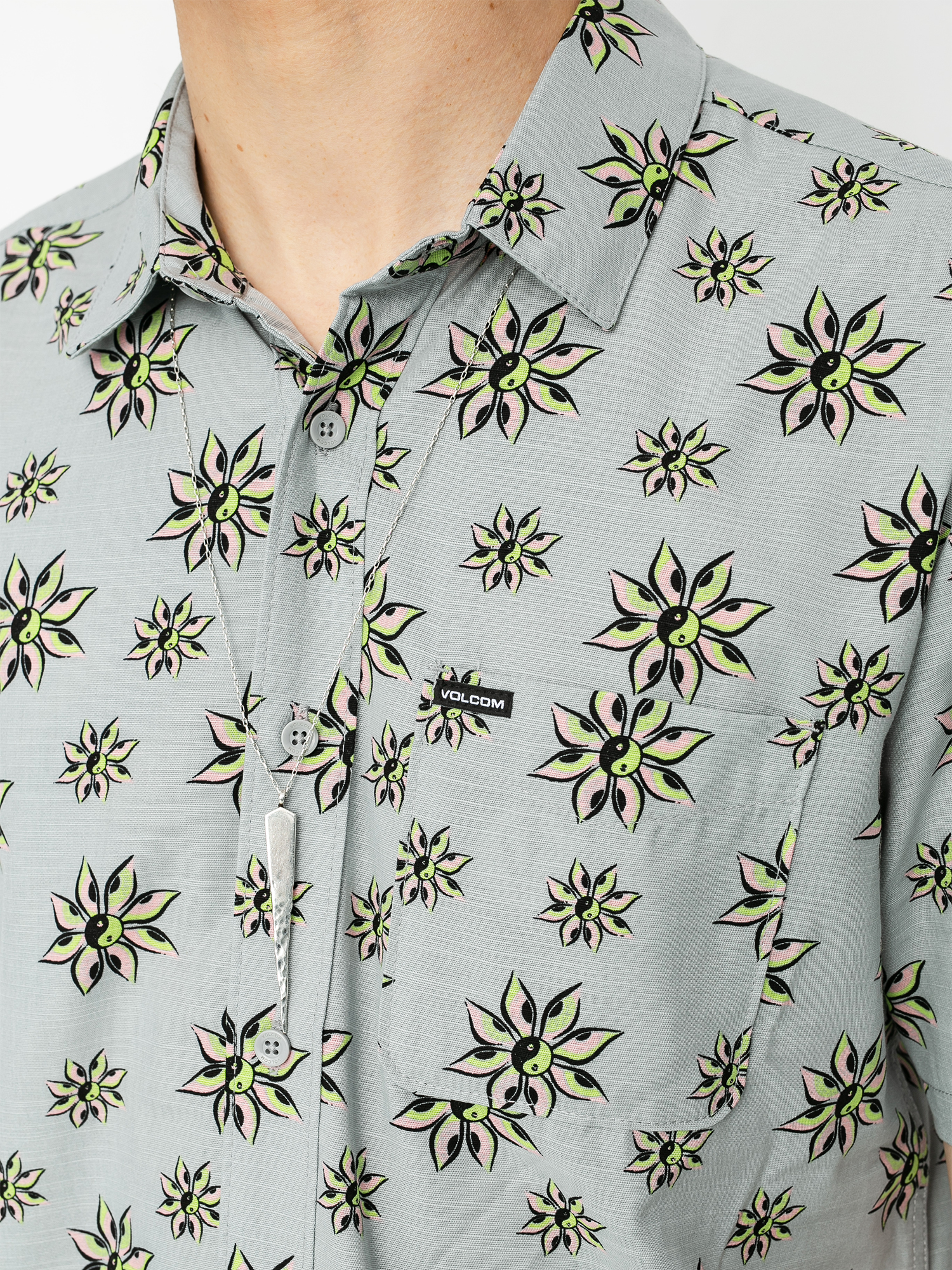 Koszula Volcom Burch Bloom (tower grey)