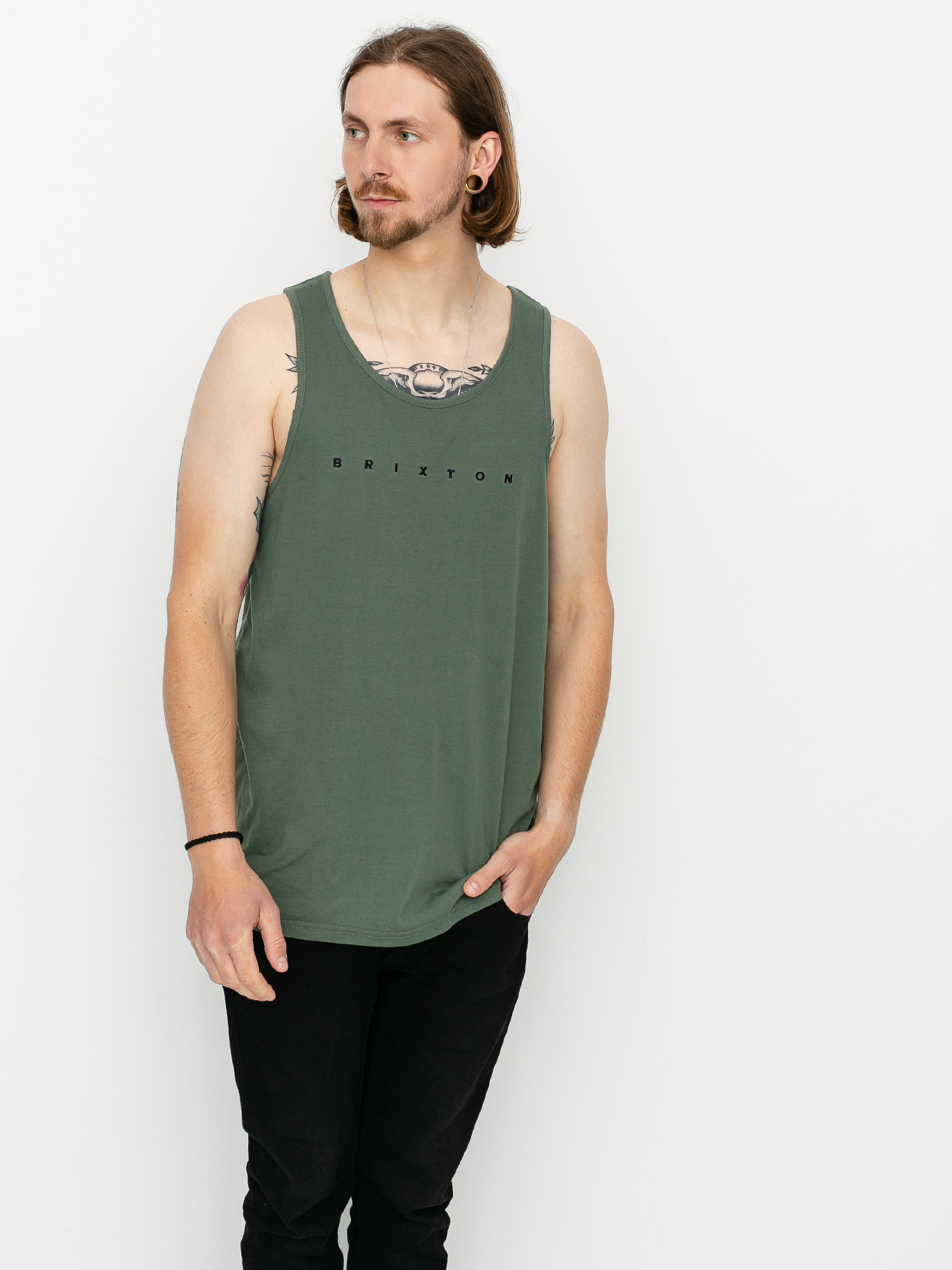 Koszulka Brixton Cantor (cypress)