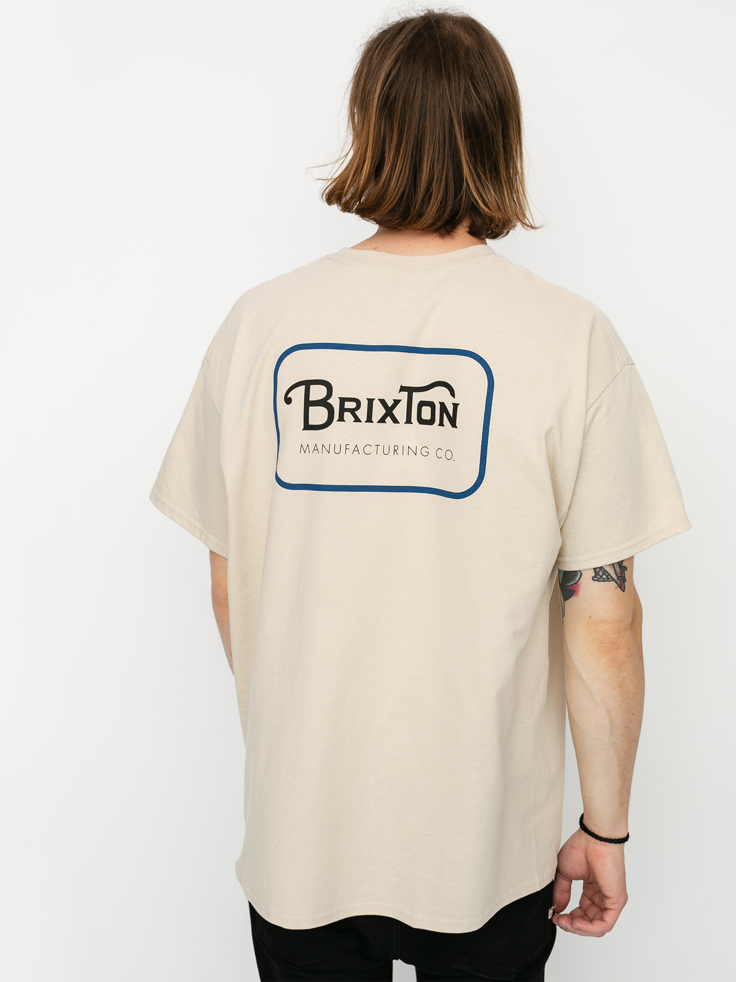 T-shirt Brixton Grade Stnd (vanilla/blue)