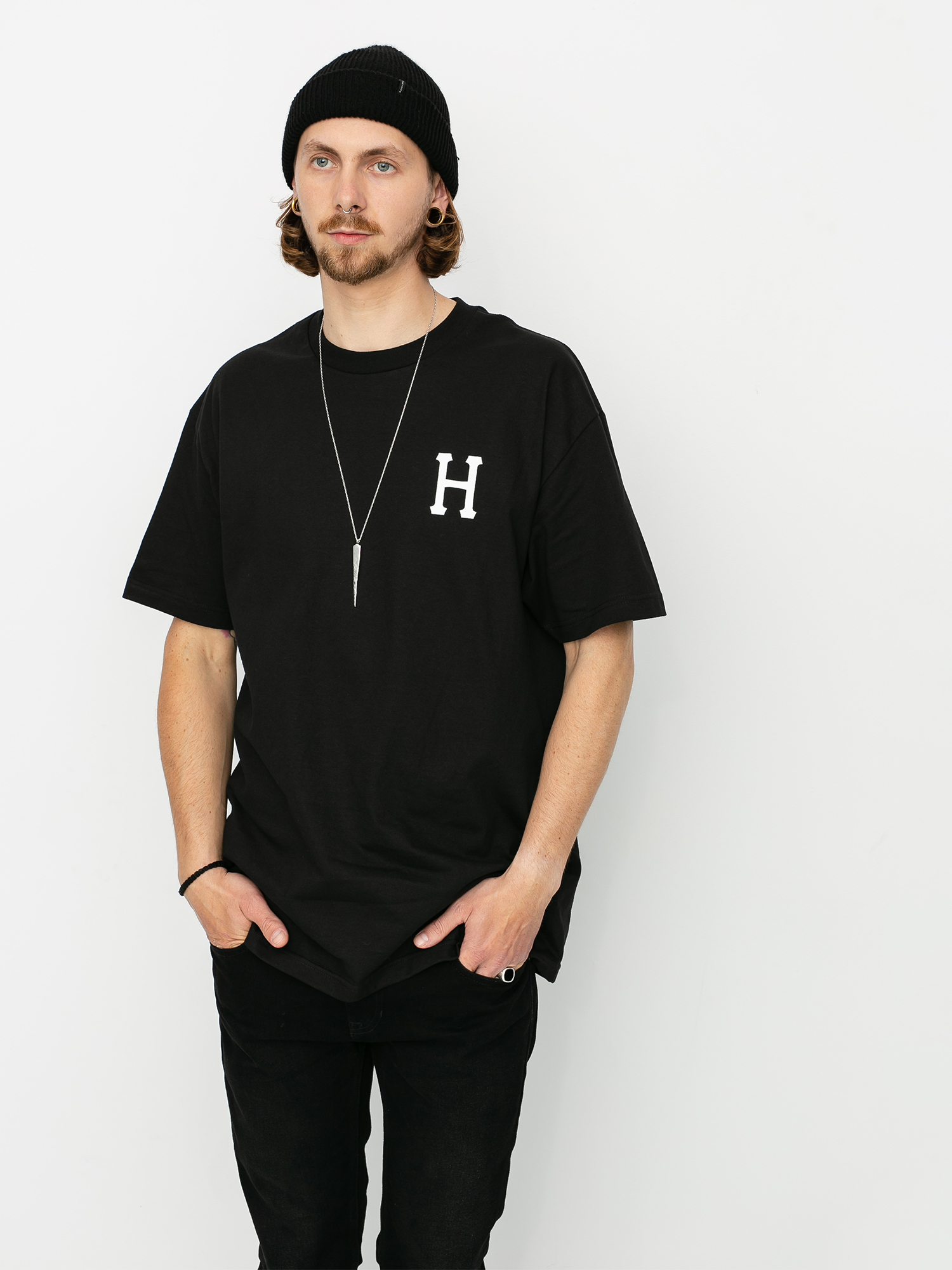 T-shirt HUF Essentials Classic (black)