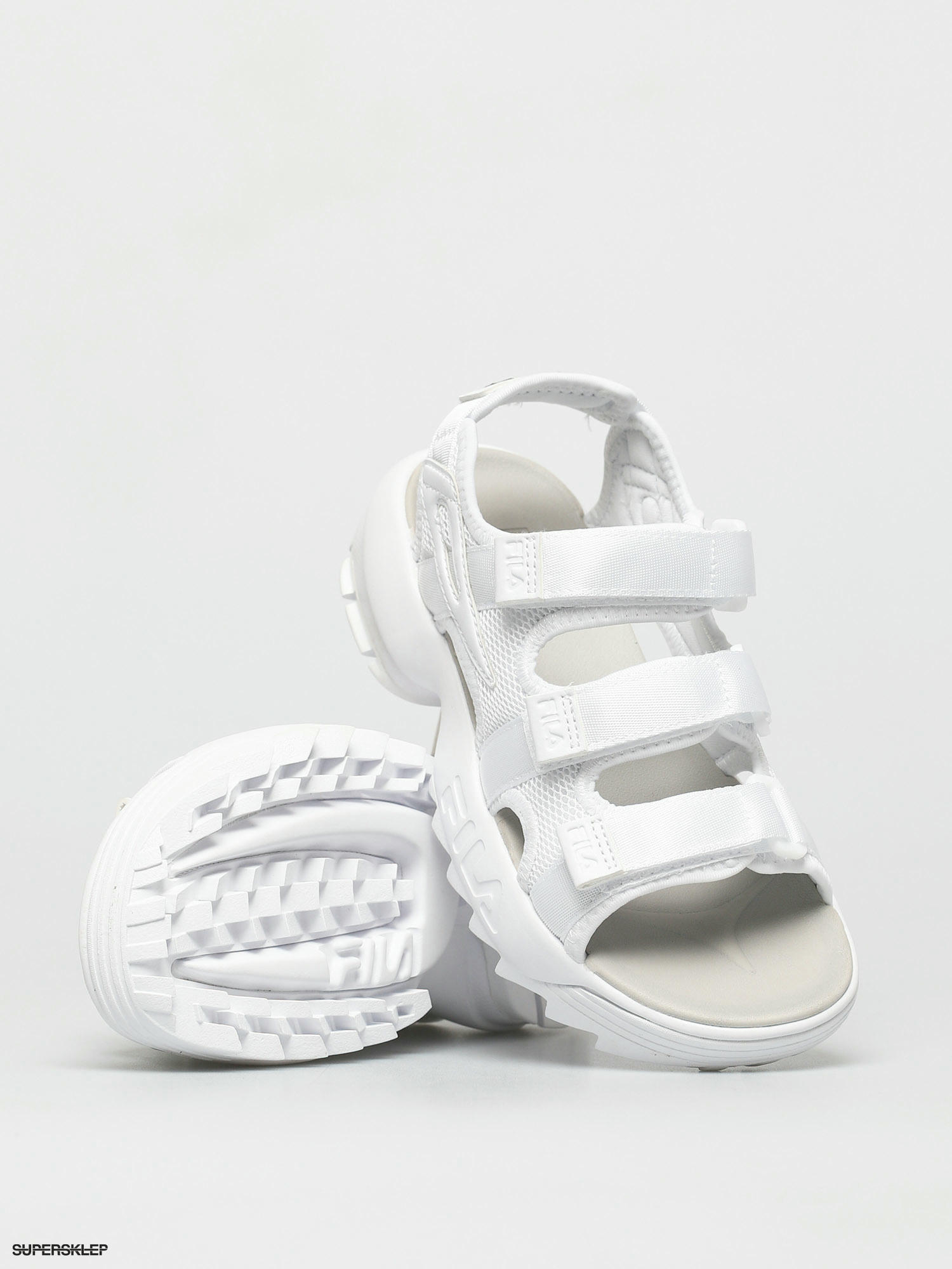 disruptor sandals white