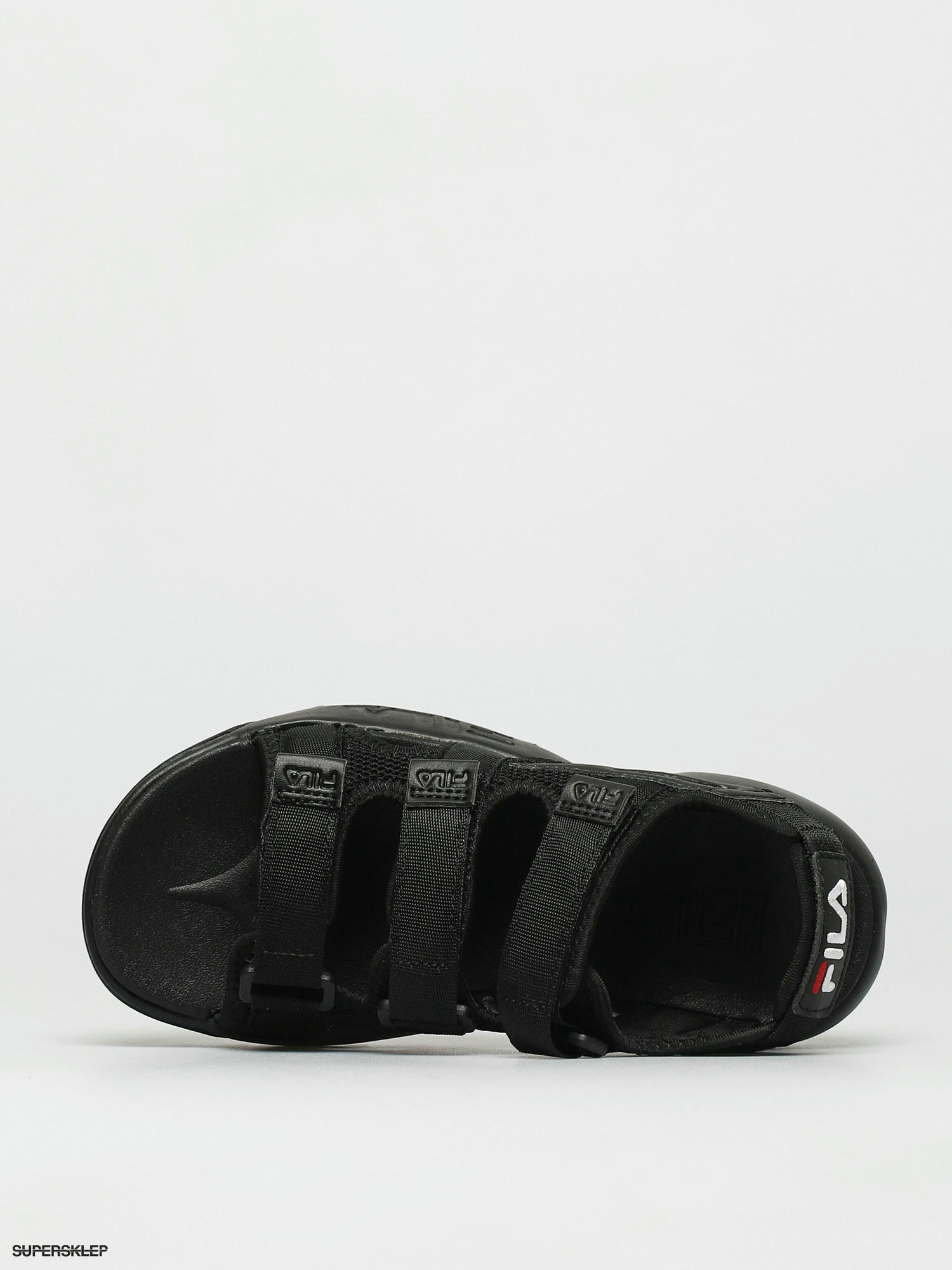 fila sandals womens black