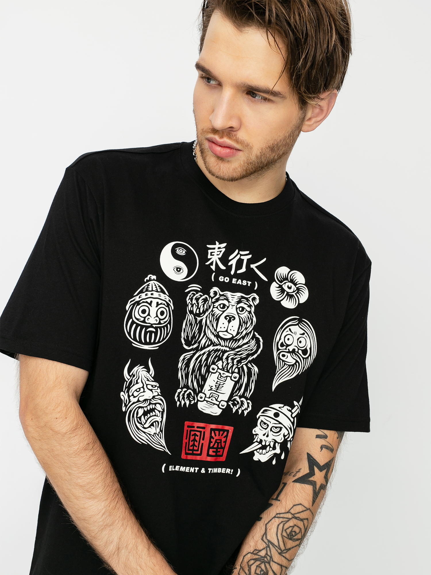 T-shirt Element Flash (flint black)