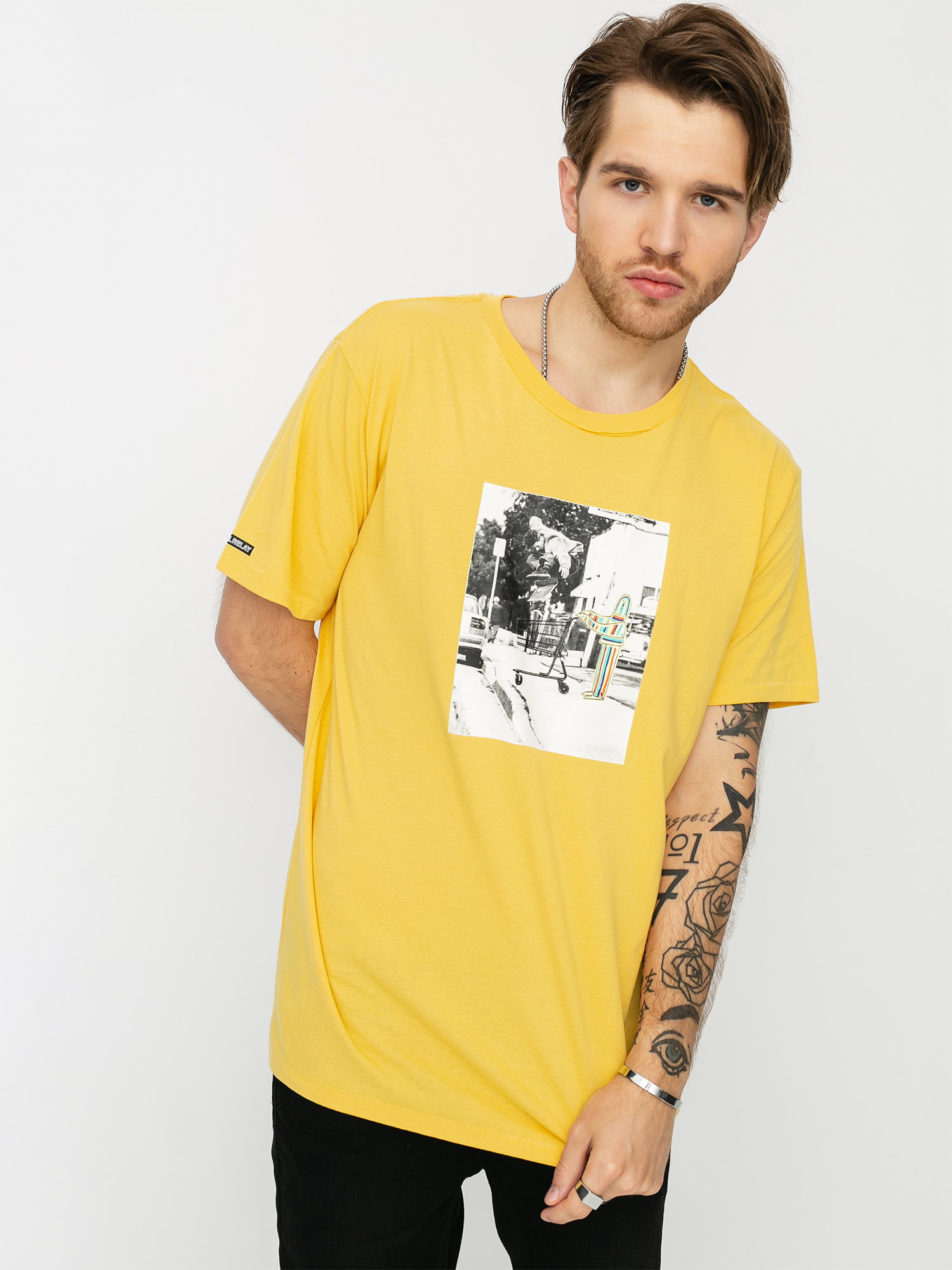 T-shirt Brixton Cart (yellow)