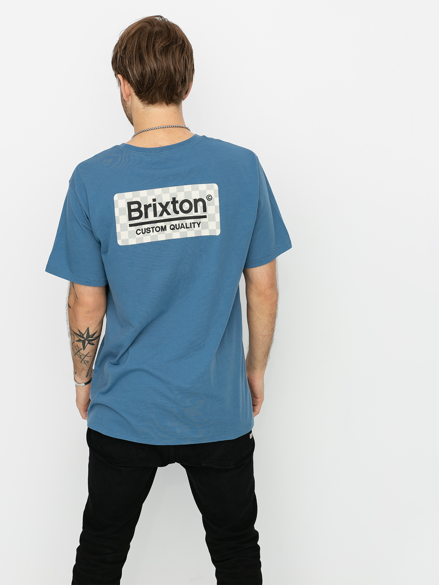 T-shirt Brixton Palmer Prem (slate blue)