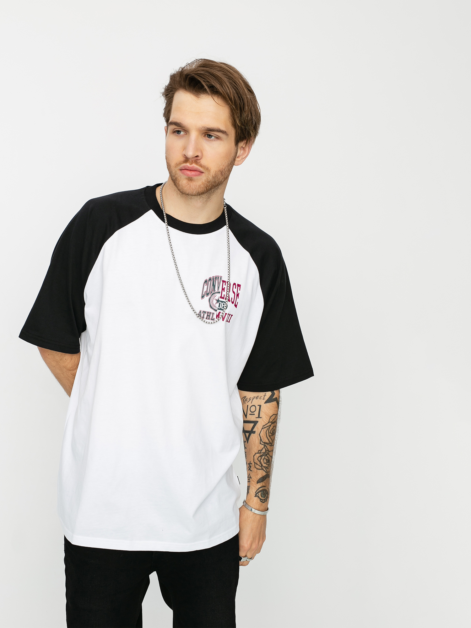 T-shirt Converse Icon Remix Raglan (optical white)