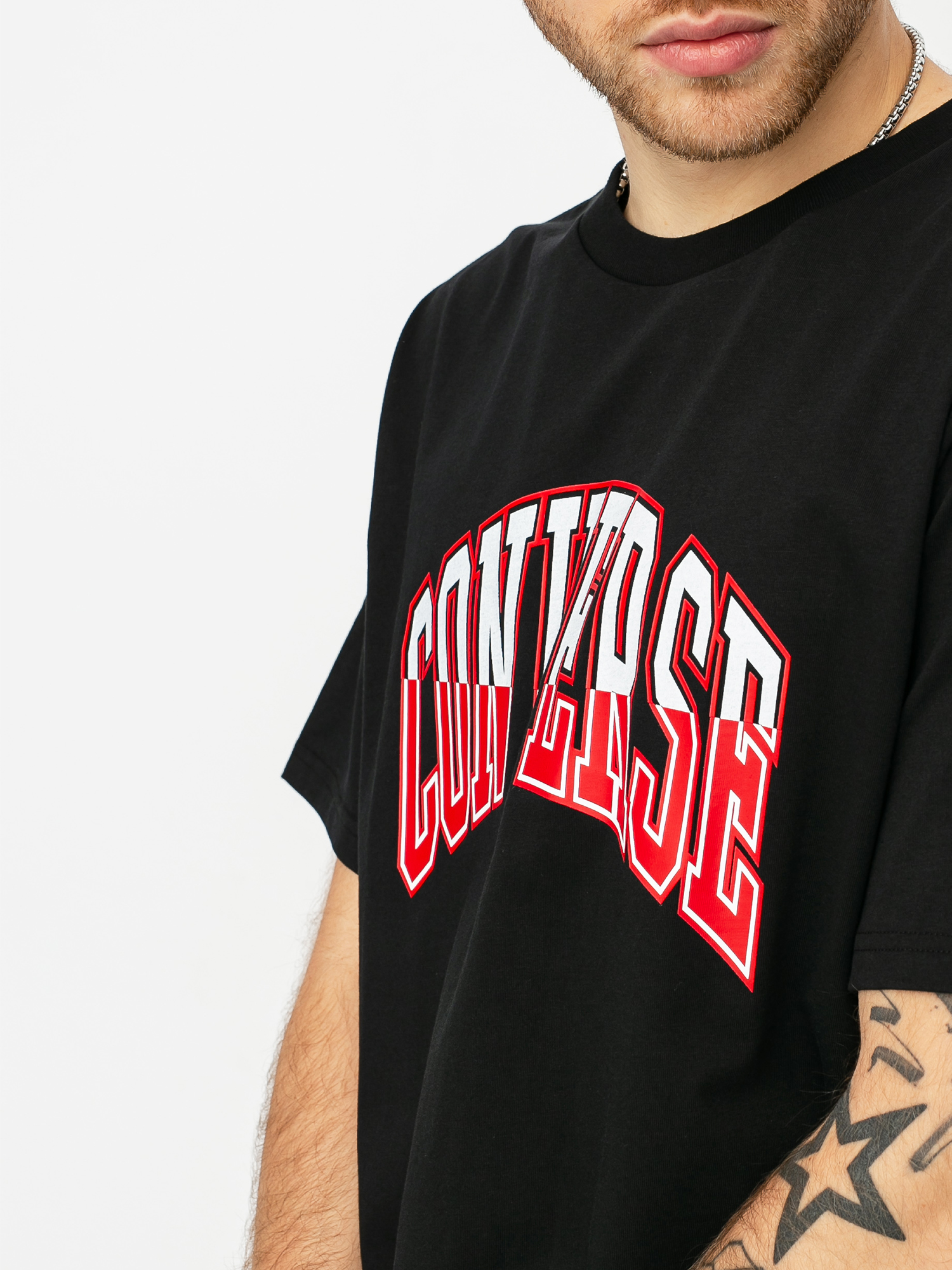 T-shirt Converse Twisted Varsity (black)