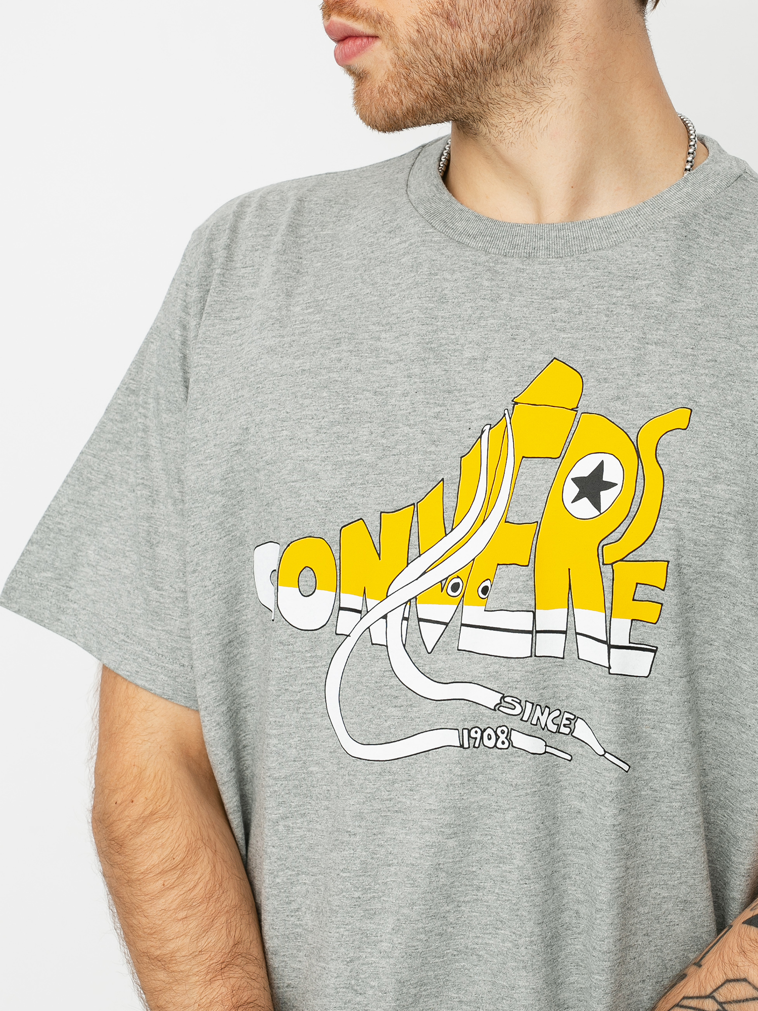 T-shirt Converse Art (charcoal/red)
