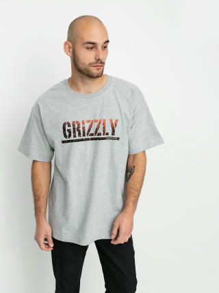 T-shirt Grizzly Griptape X Champion Stamp Fadeaway (grey heather)