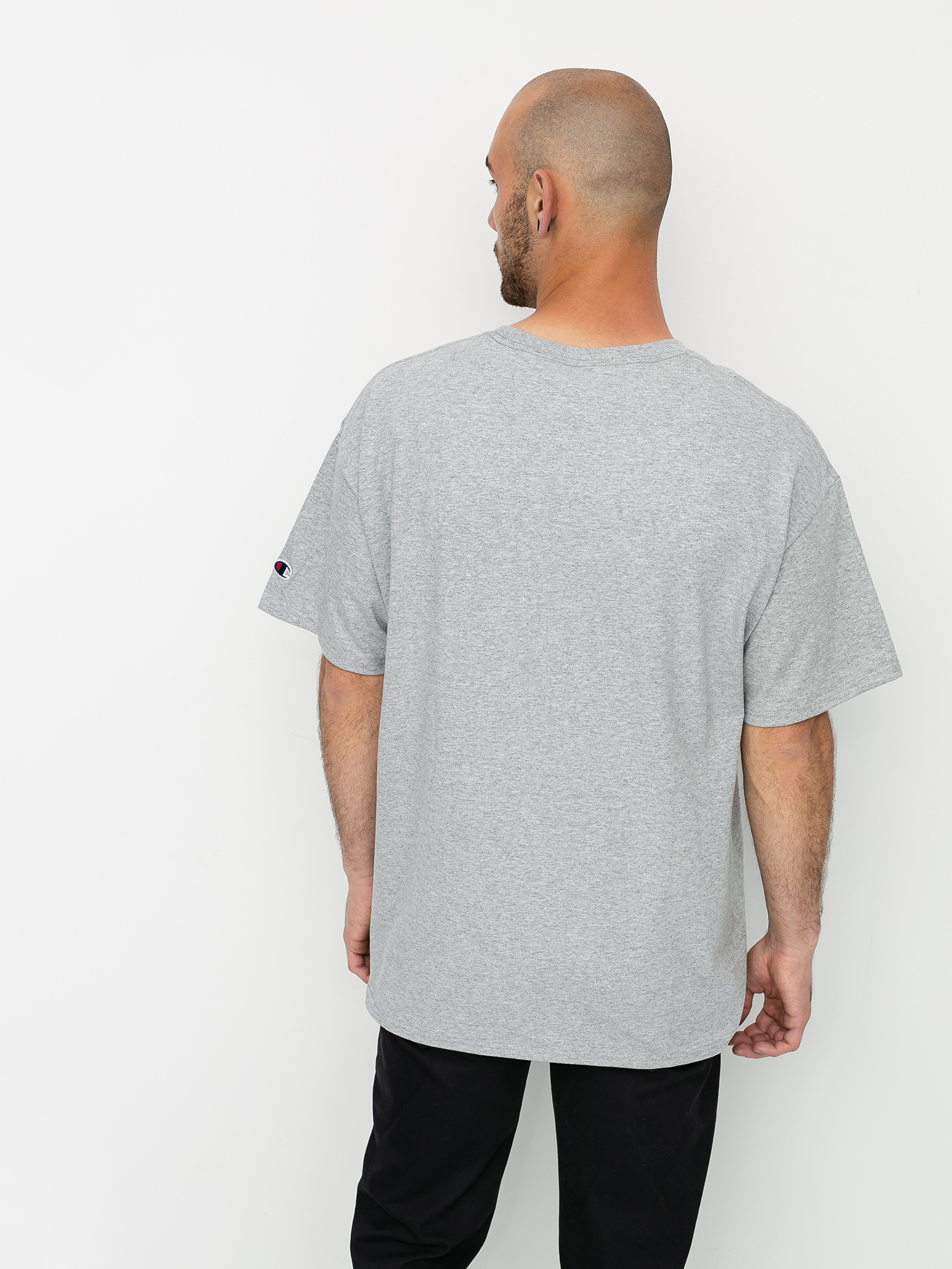 T-shirt Grizzly Griptape X Champion Stamp Fadeaway (grey heather)