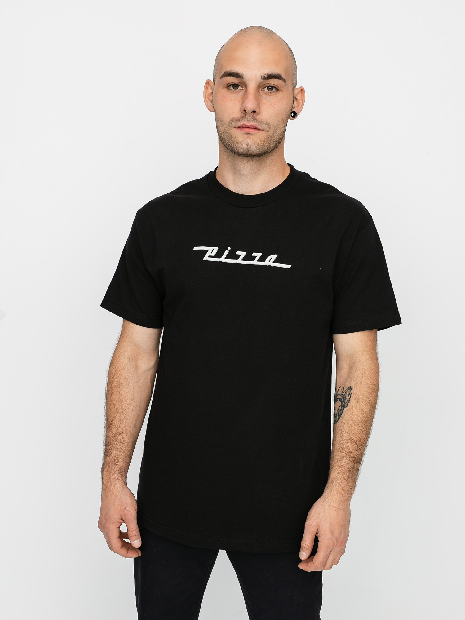 T-shirt Pizza Skateboards Ice Tee (black)