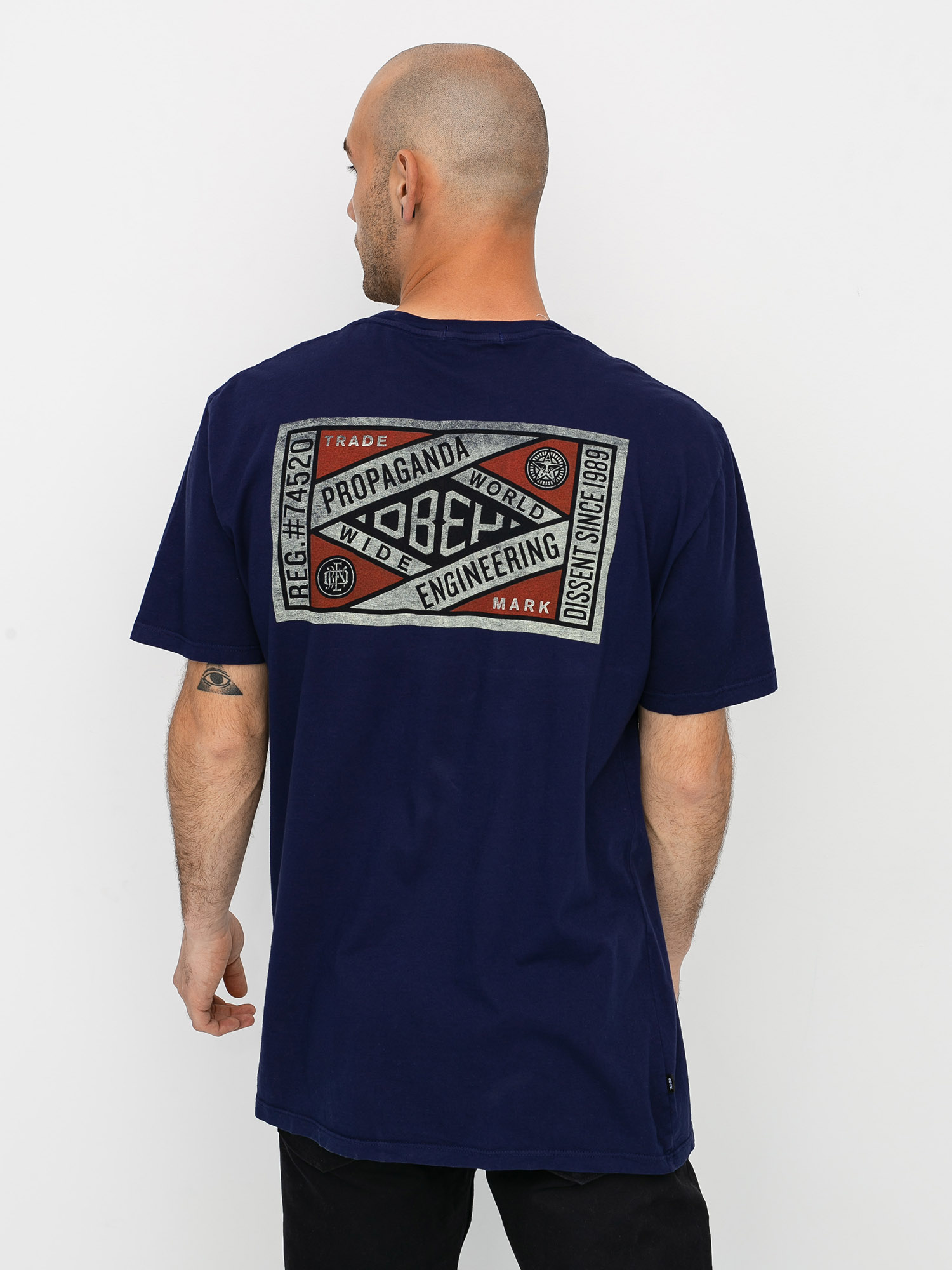 T-shirt OBEY Obey Prop. Engineering (indian ink)