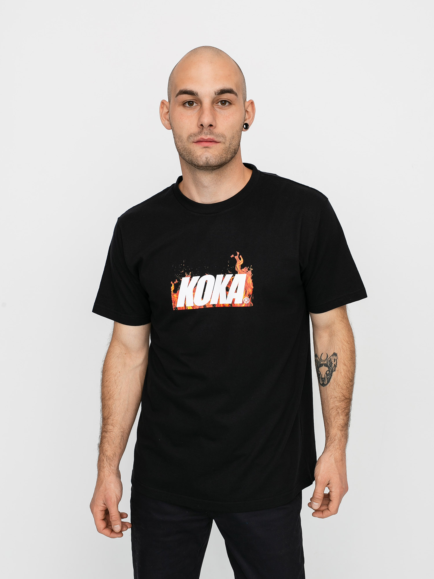 T-shirt Koka Fire (black)