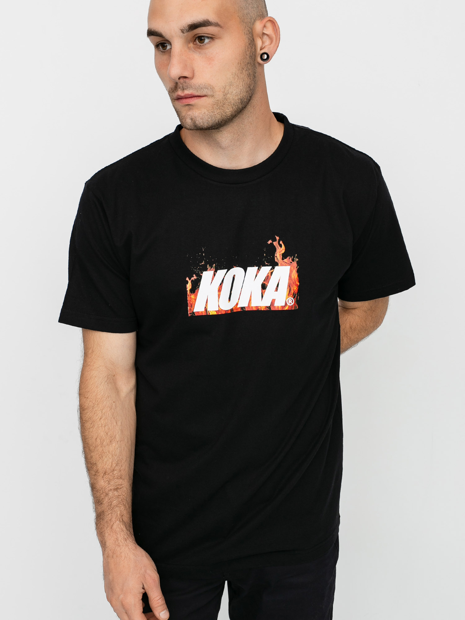 T-shirt Koka Fire (black)