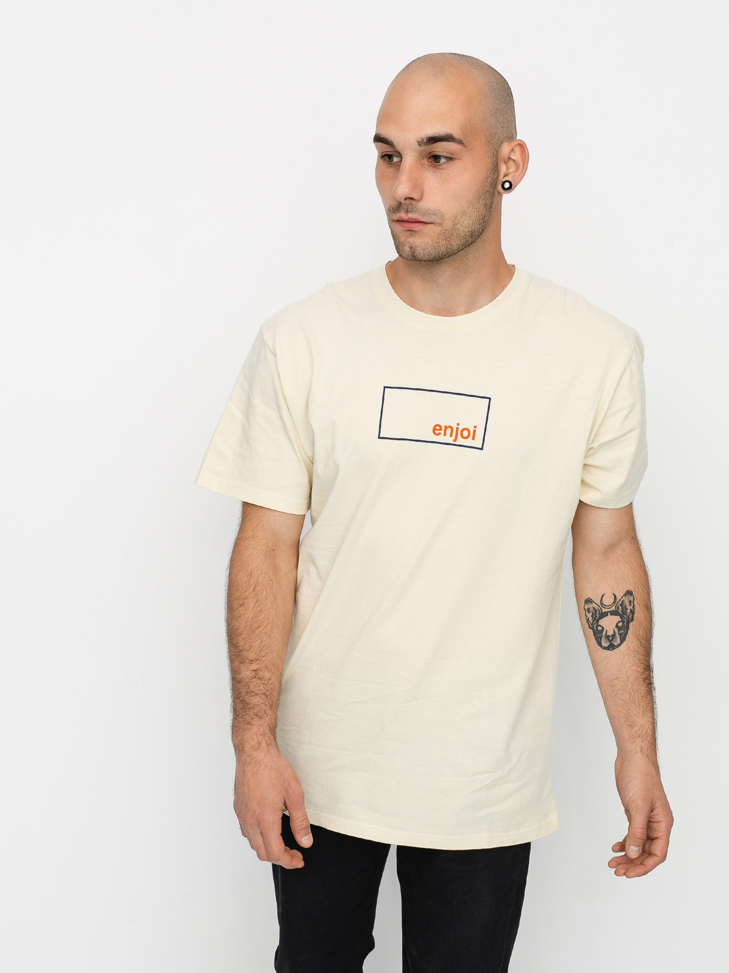 T-shirt Enjoi Box Logo (beige)