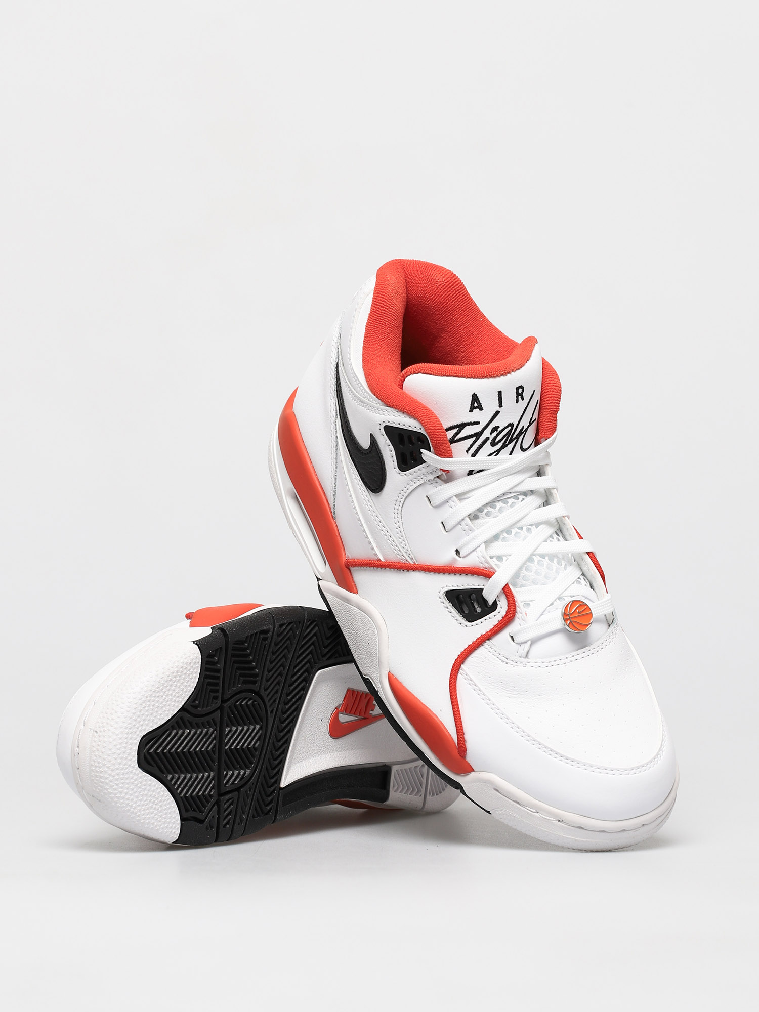 Buty Nike Air Flight 89 Emb (white/black/team orange)